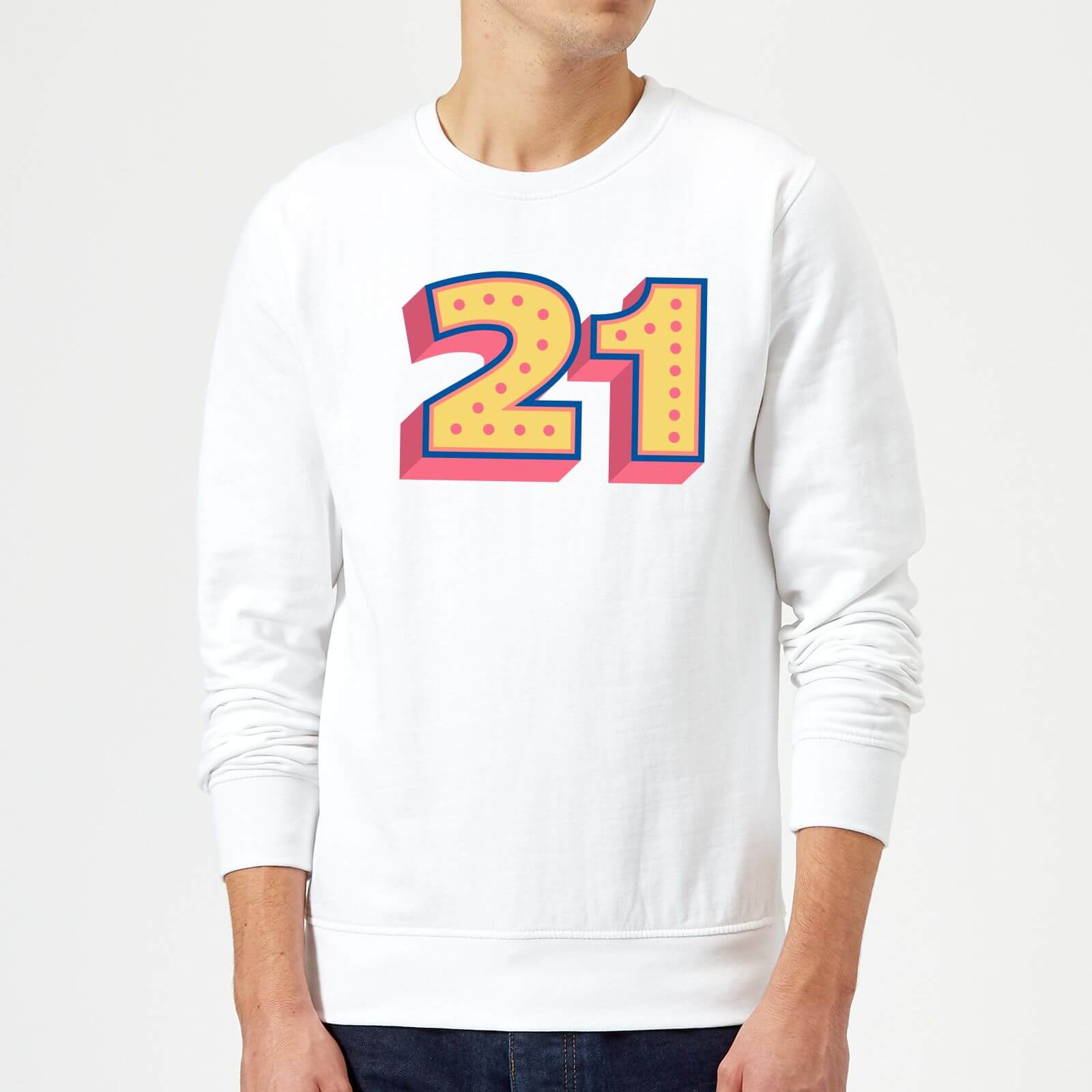 21 Dots Sweatshirt - White - S - White