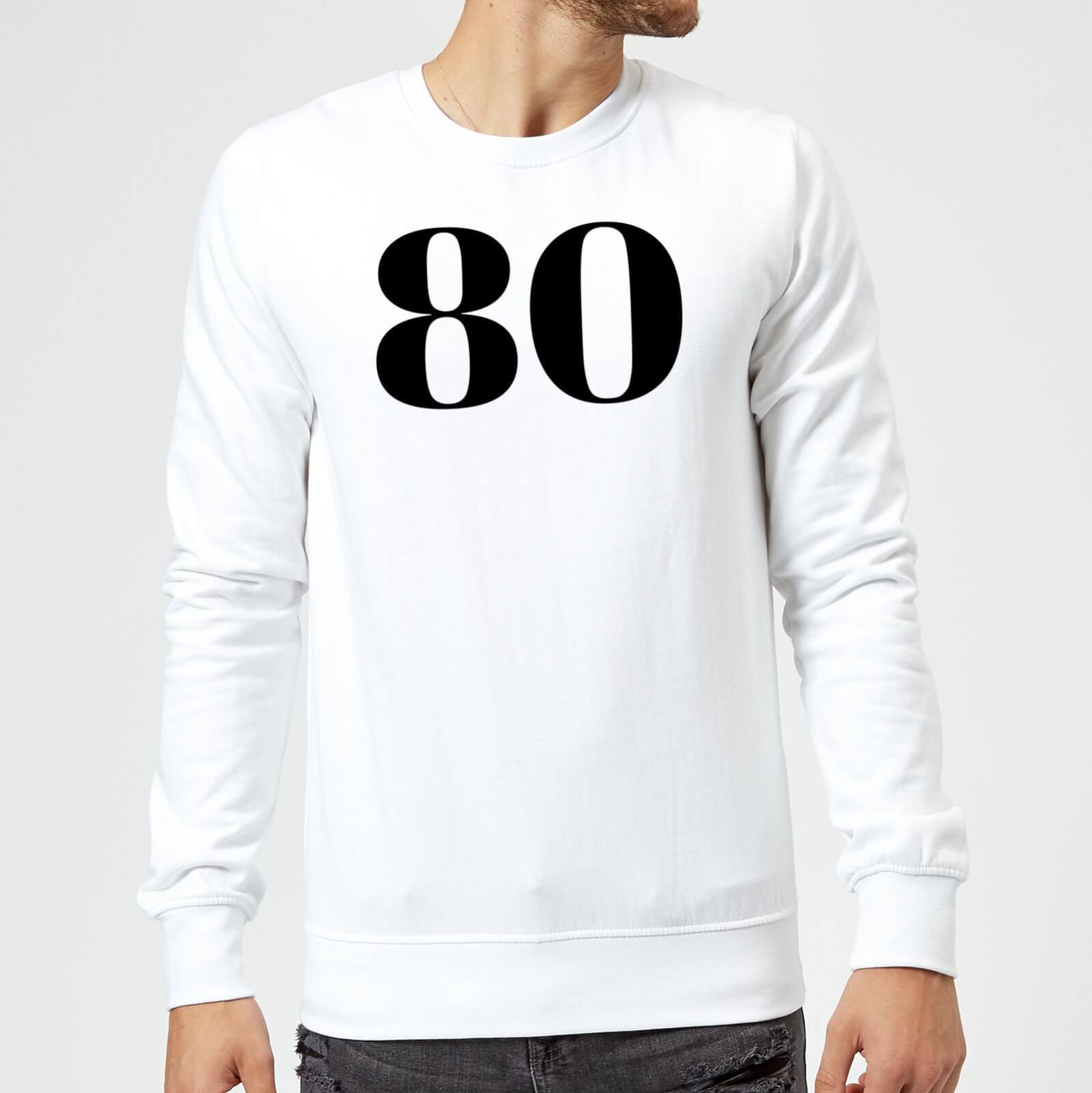 80 Sweatshirt - White - L - White