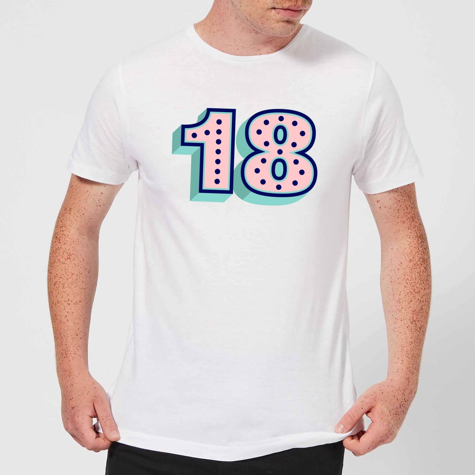 18 Dots Men's T-Shirt - White - XS - White