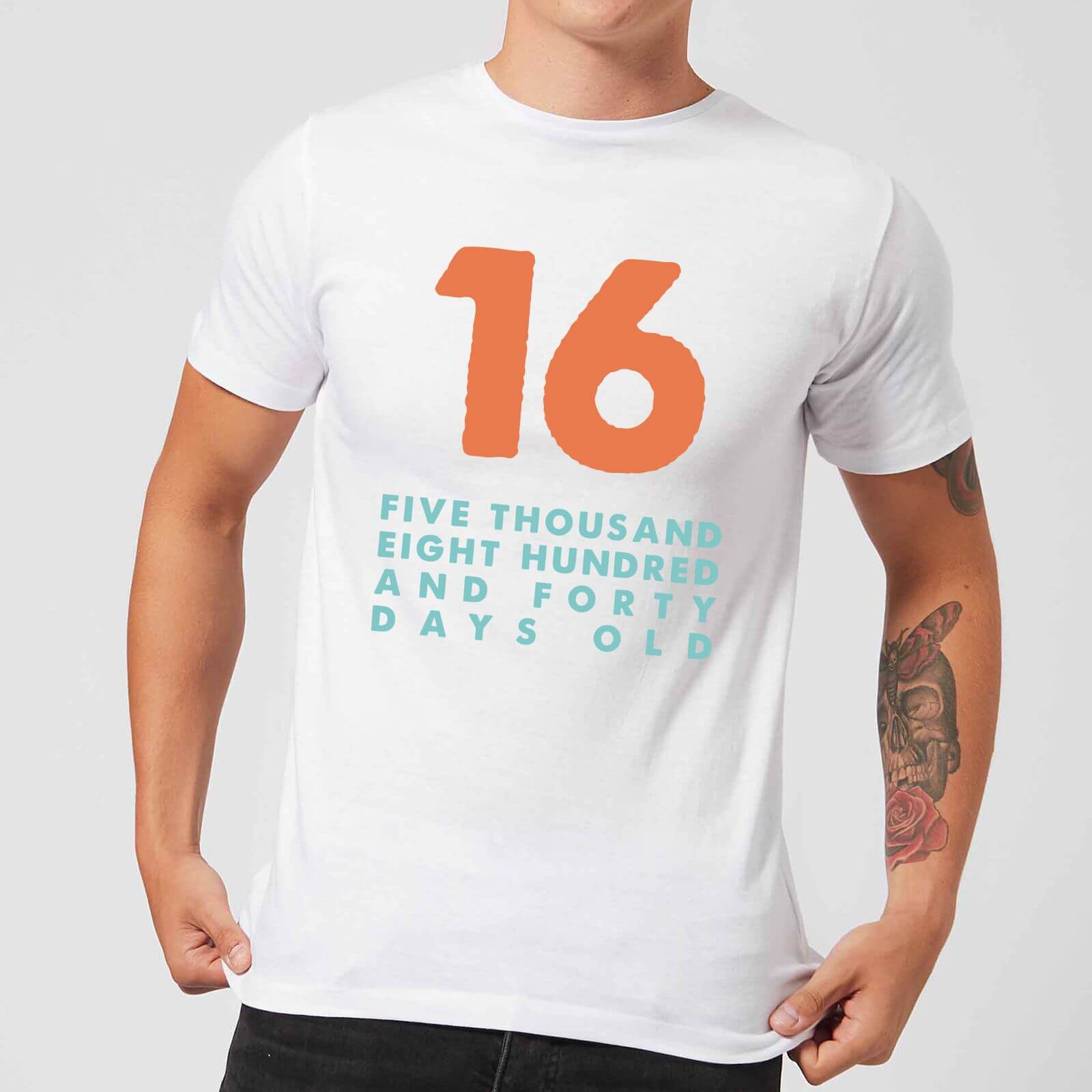 16 Five Thousand Eight Hundred And Forty Days Old Men's T-Shirt - White - XS