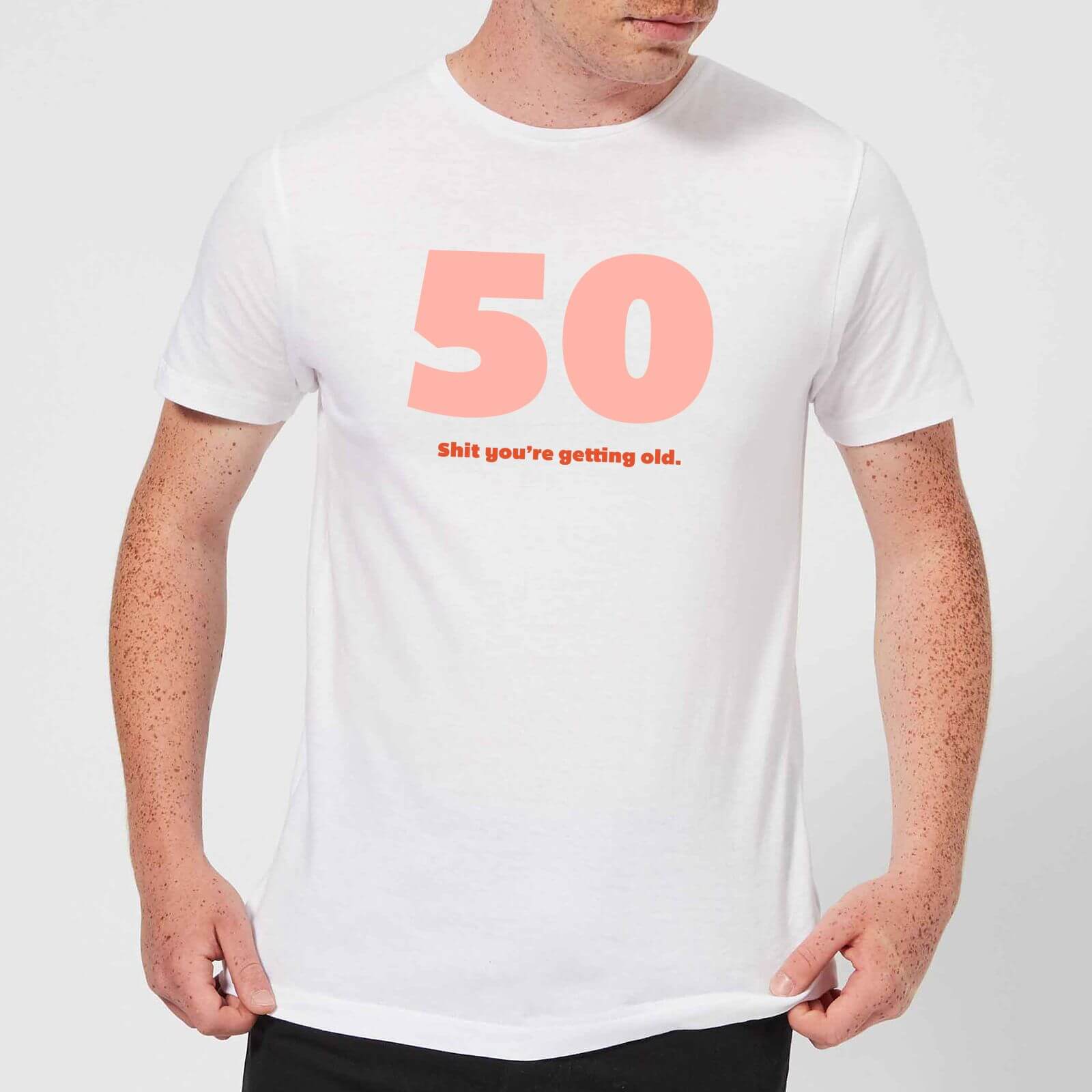 50 Shit You're Get Old. Men's T-Shirt - White - XS - White