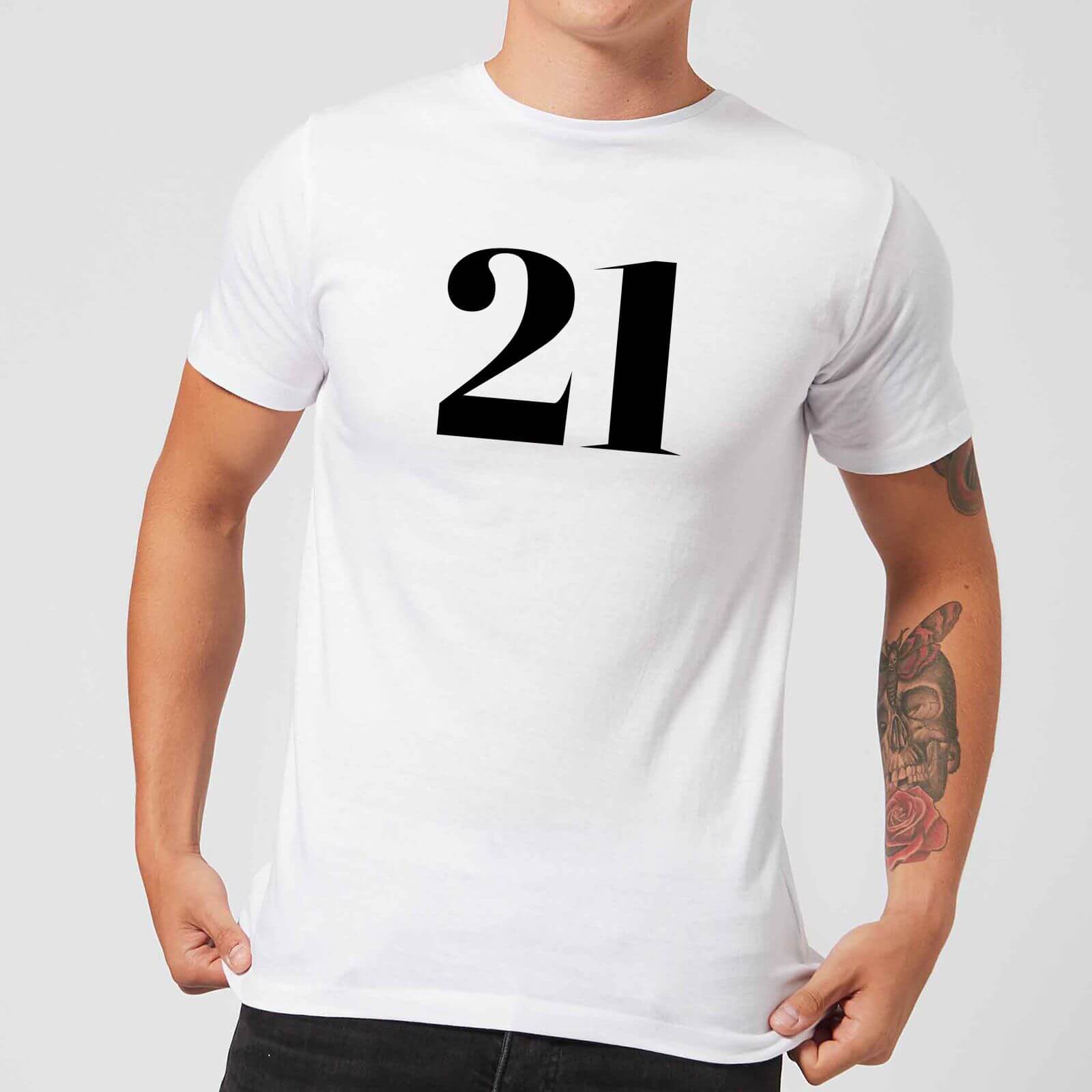 21 Men's T-Shirt - White - M - White