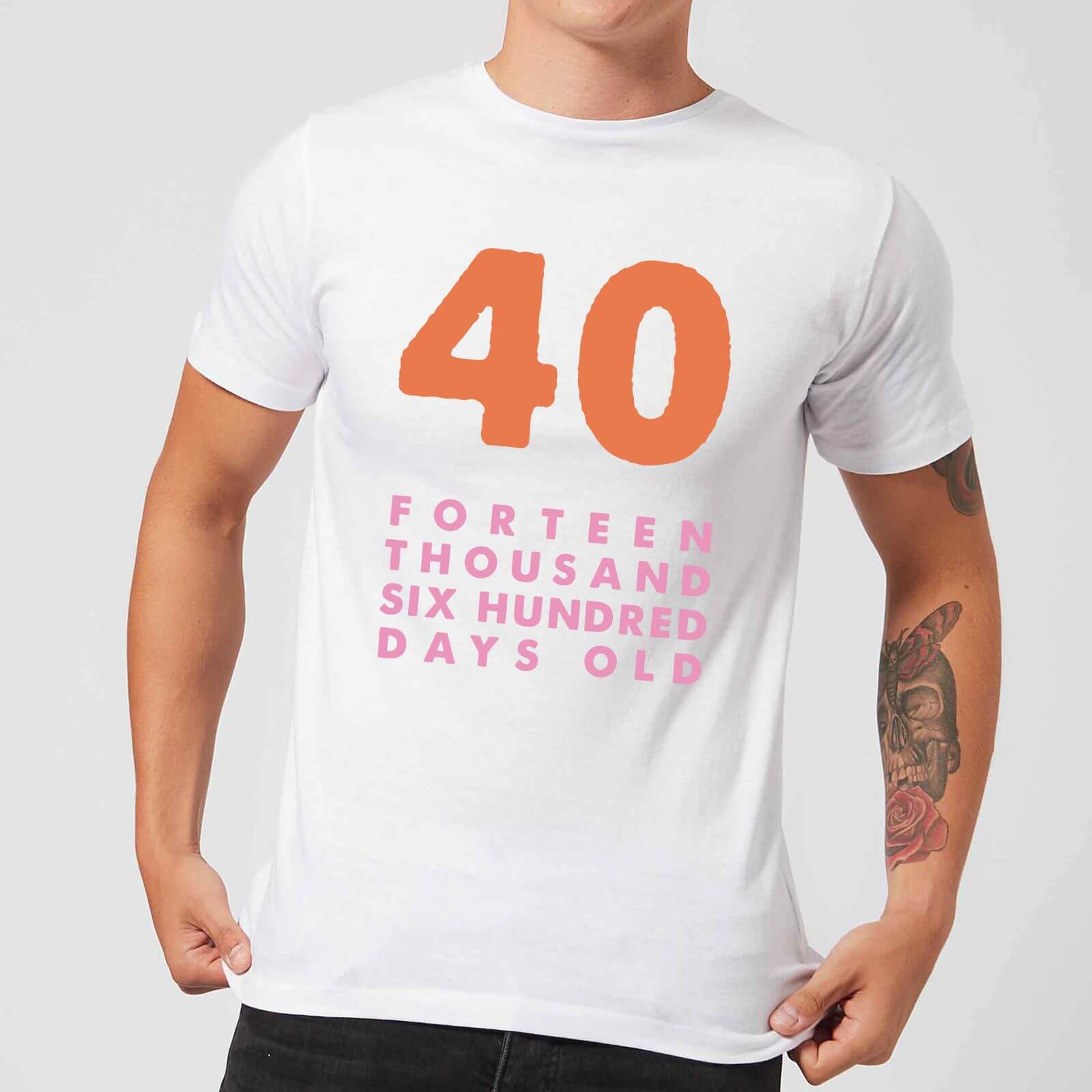 40 Forteen Thousand Six Hundred Days Old Men's T-Shirt - - L
