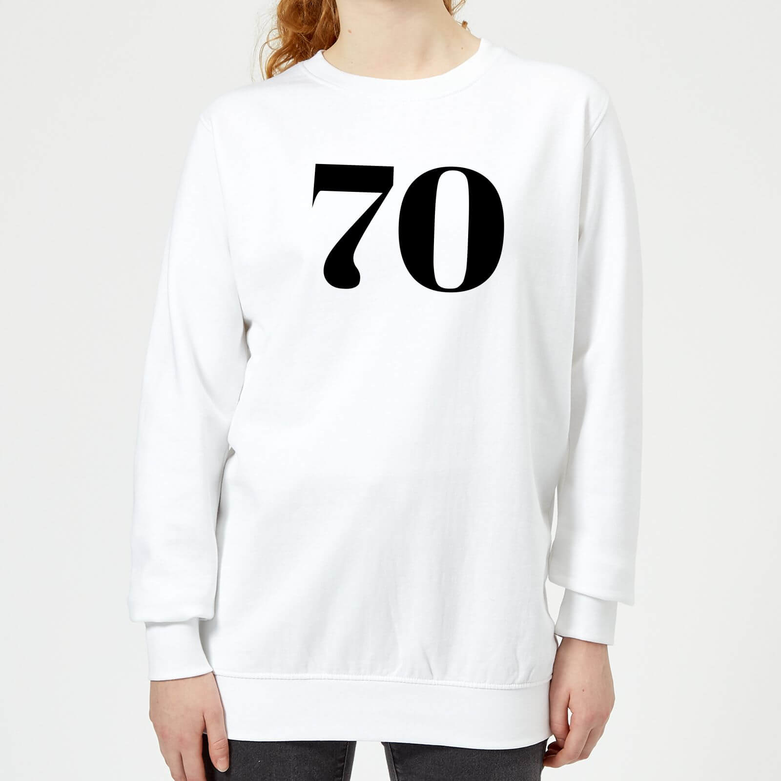 70 Women's Sweatshirt - White - XL - White