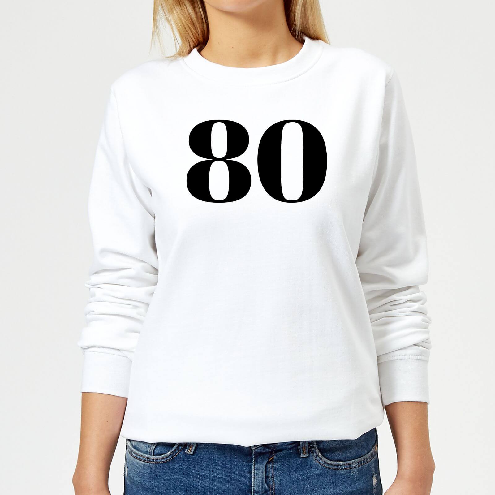 80 Women's Sweatshirt - White - XS - White