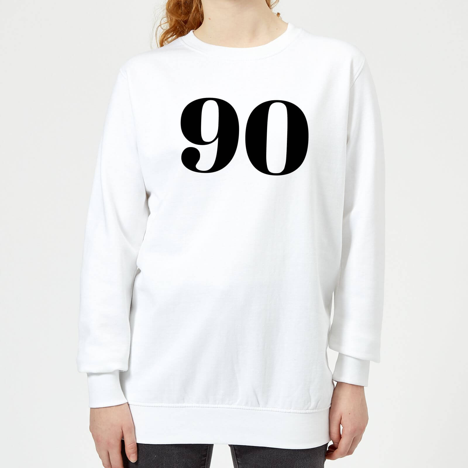 90 Women's Sweatshirt - White - XS - White
