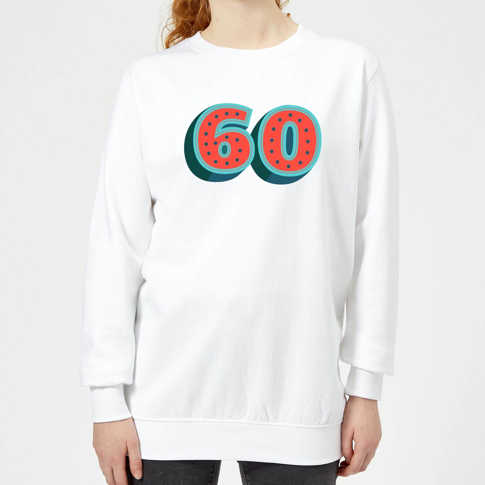60 Dots Women's Sweatshirt - White - XS - White