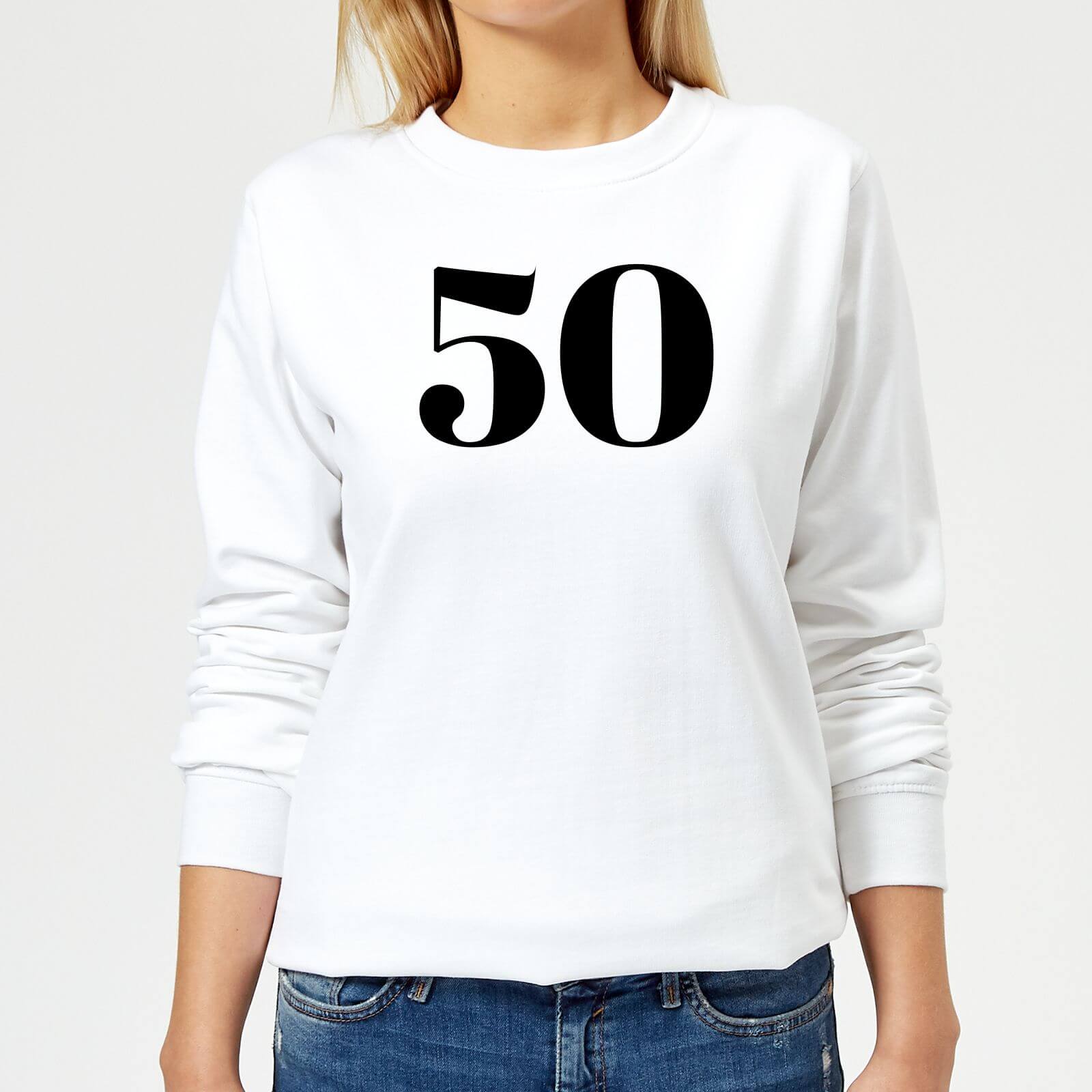 50 Women's Sweatshirt - White - XS - White