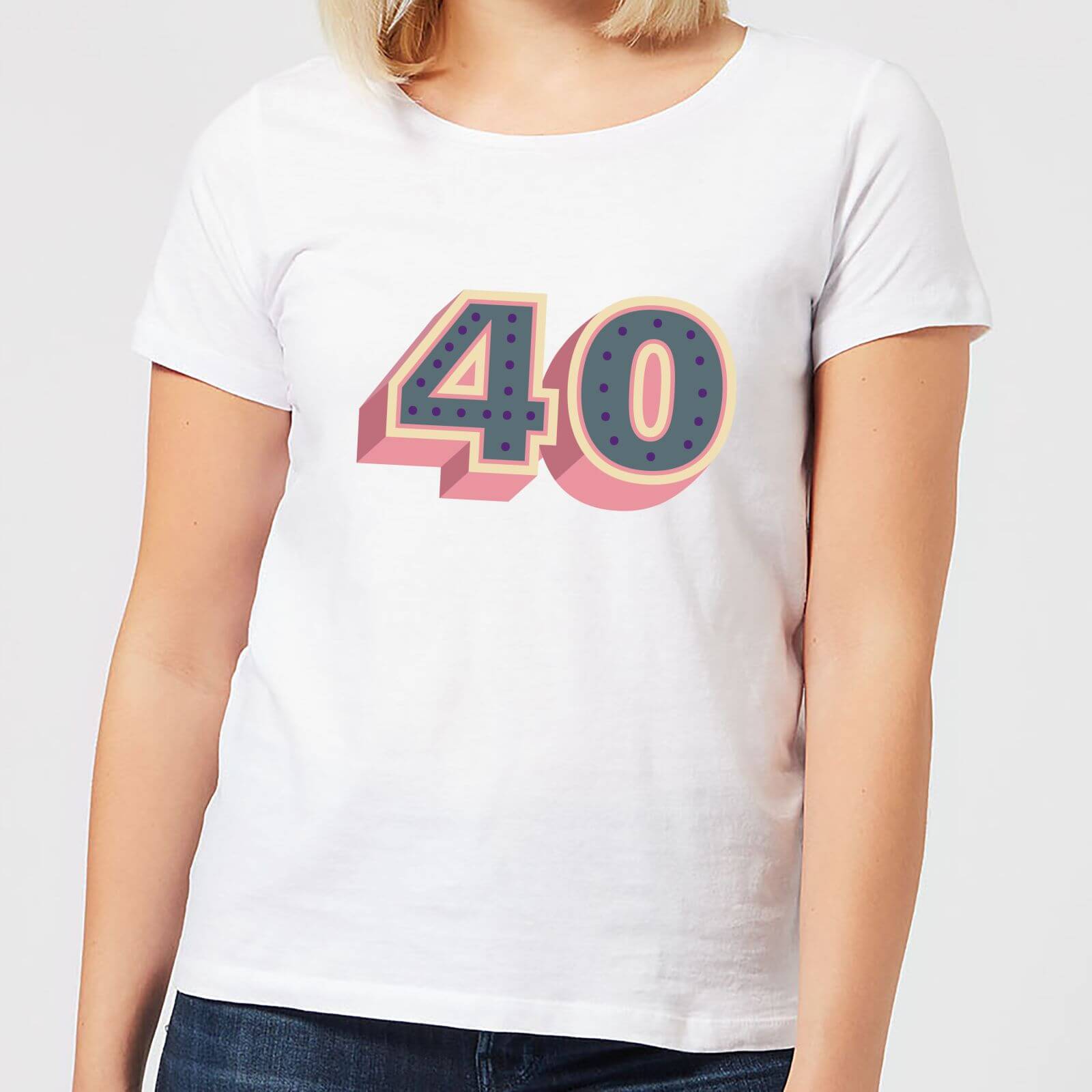 40 Dots Women's T-Shirt - White - S - White