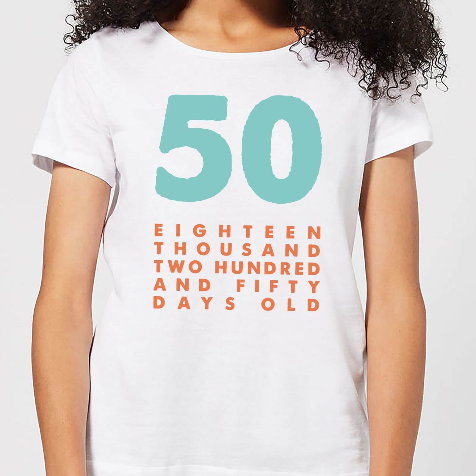 50 Eighteen Thousand Two Hundred And Fifty Days Old Women's T-Shirt - White - M - White