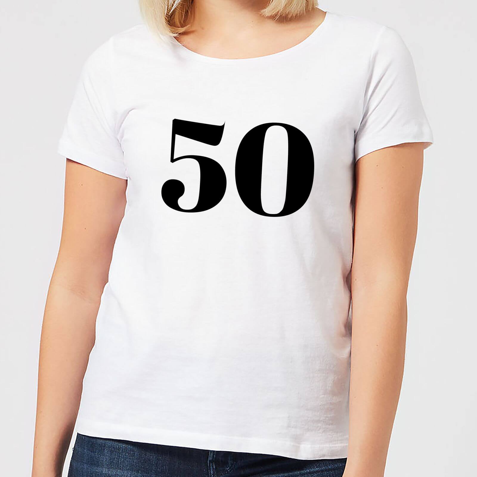 50 Women's T-Shirt - White - M - White