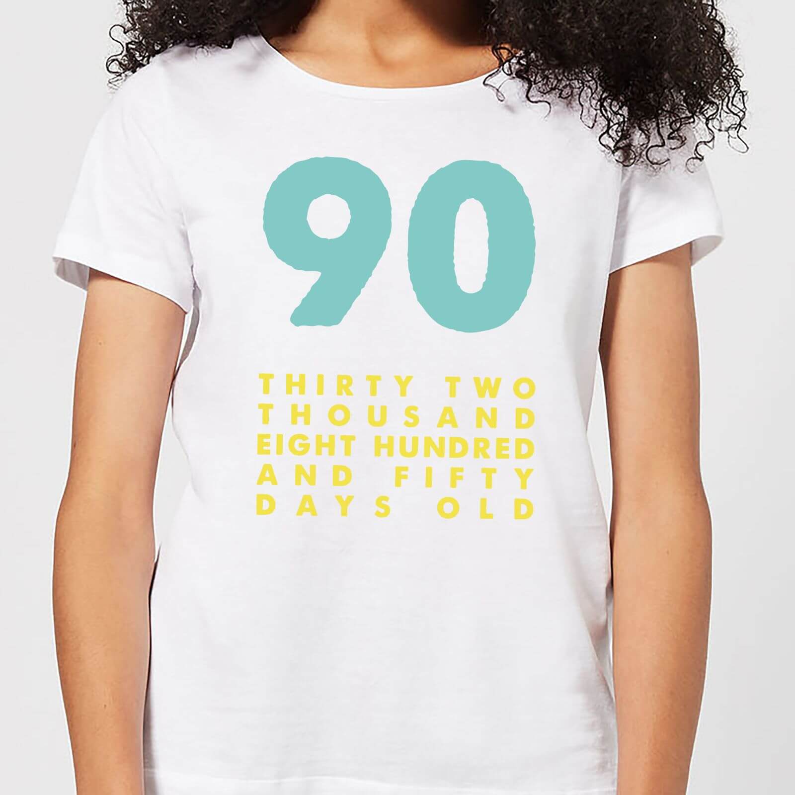 90 Thirty Two Thousand Eight Hundred And Fifty Days Old Women's T-Shirt - White - S - White