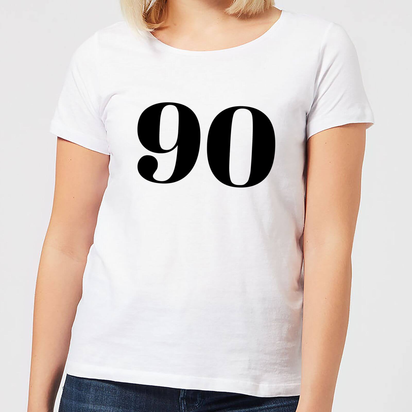90 Women's T-Shirt - White - S - White