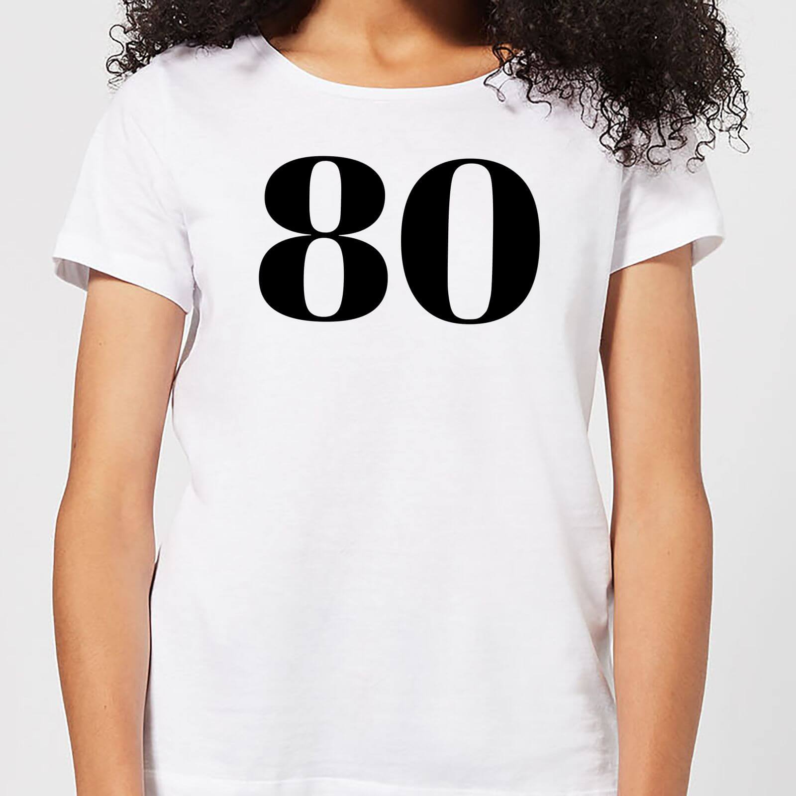 80 Women's T-Shirt - White - S - White