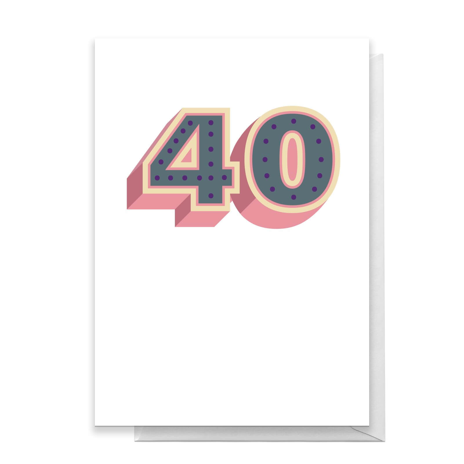 40 Dots Greetings Card - Standard Card