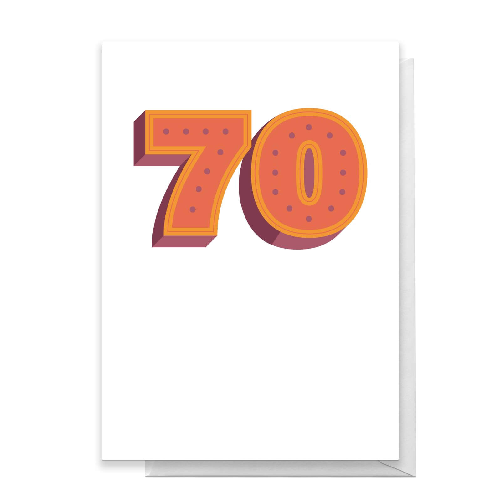 70 Dots Greetings Card - Standard Card