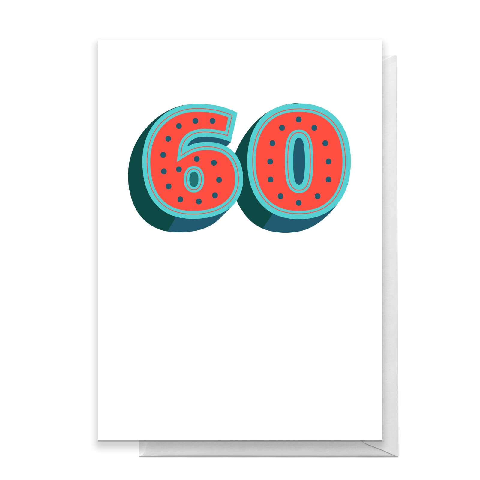 60 Dots Greetings Card - Standard Card