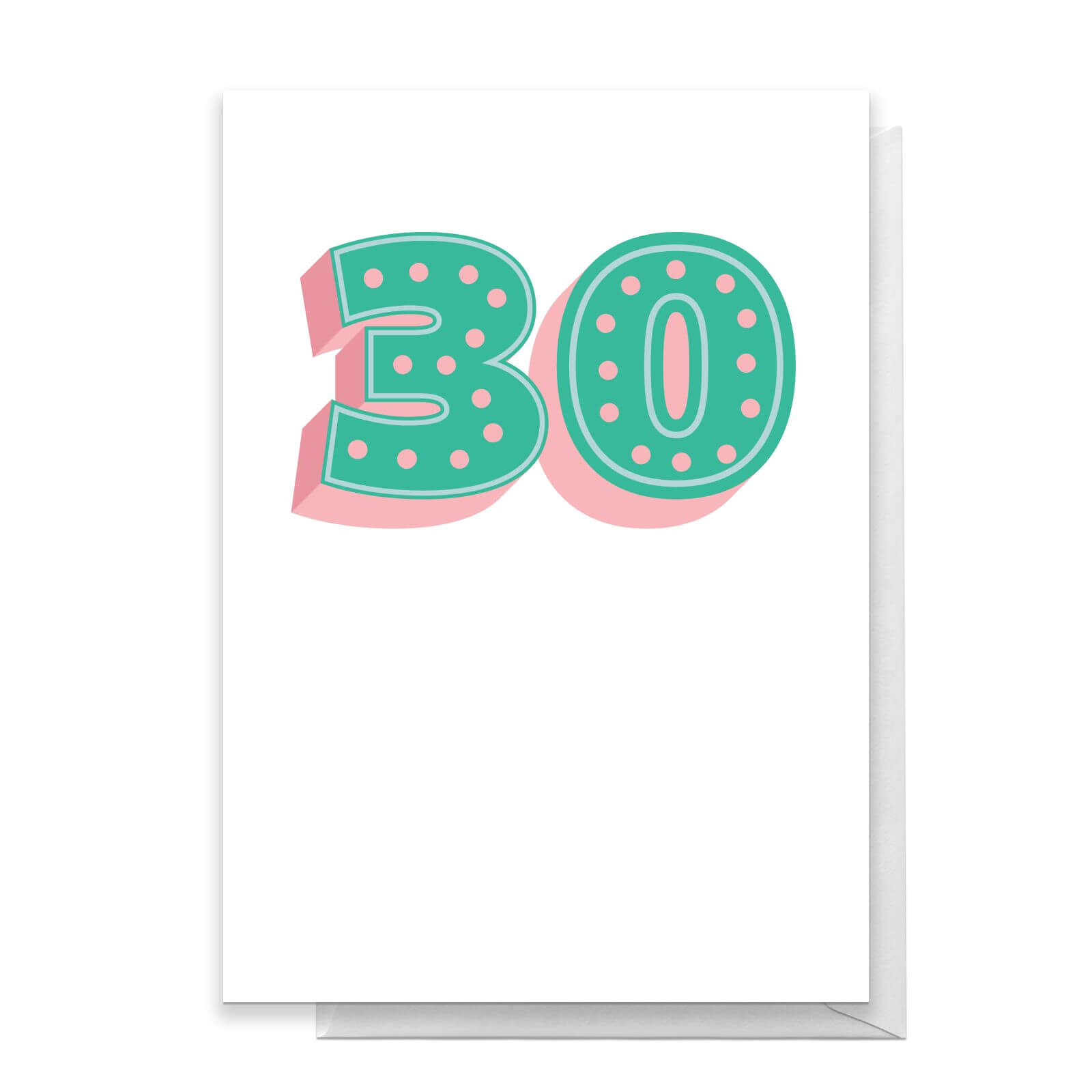 30 Dots Greetings Card - Standard Card