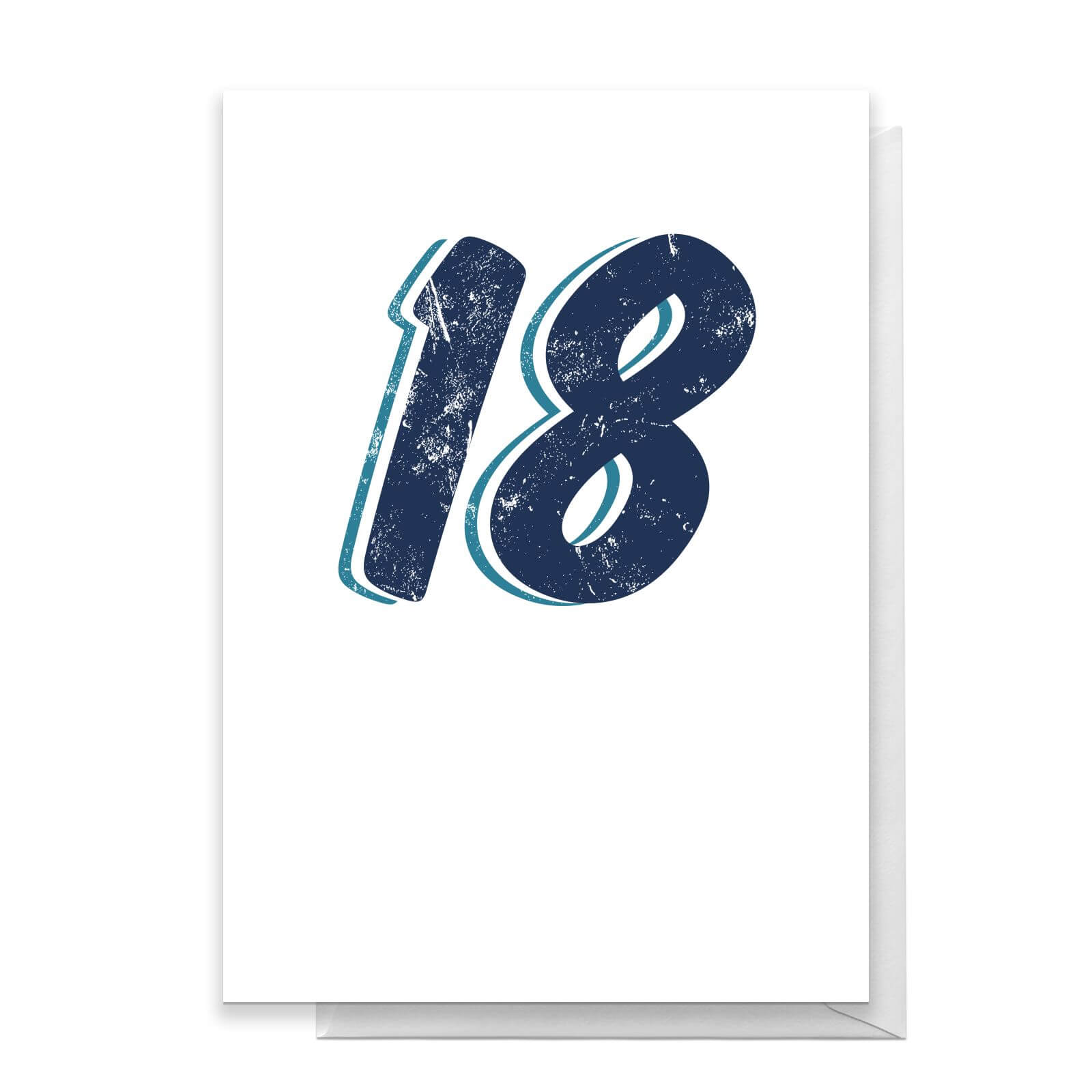 18 Distressed Greetings Card - Standard Card