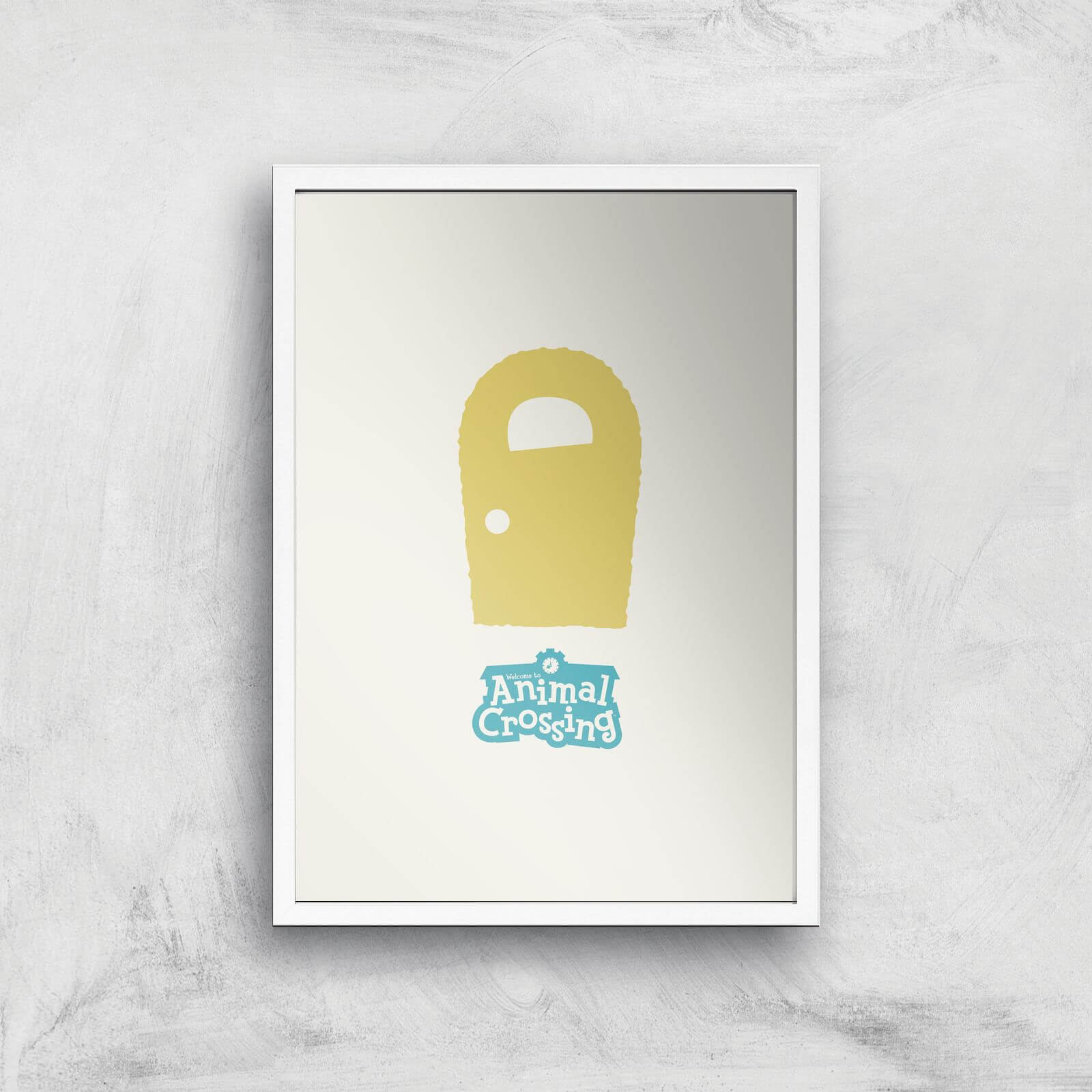 

Nintendo Animal Crossing Yellow Door Art Print - A3 - White Frame