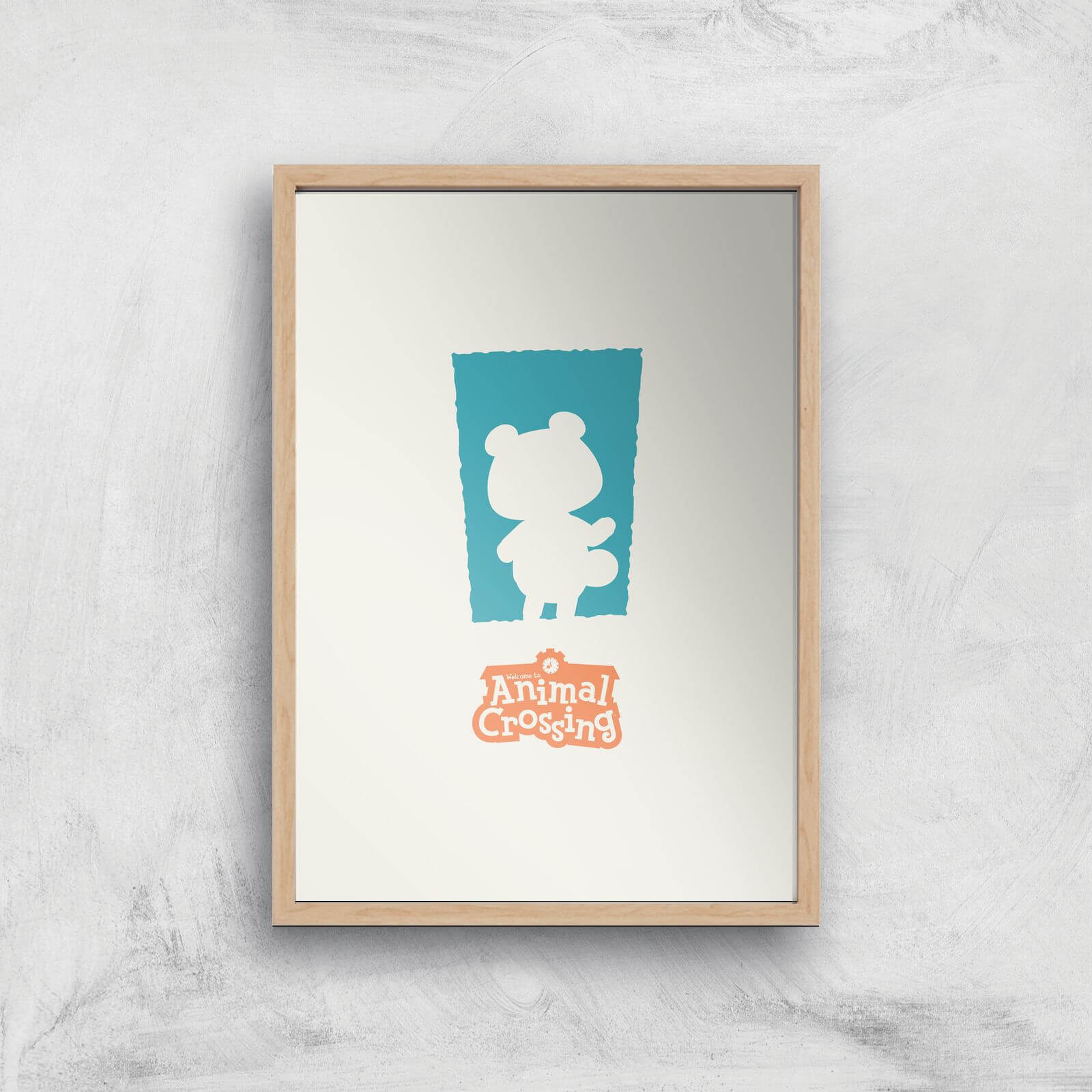 

Nintendo Animal Crossing Blue Door Art Print - A2 - Wooden Frame