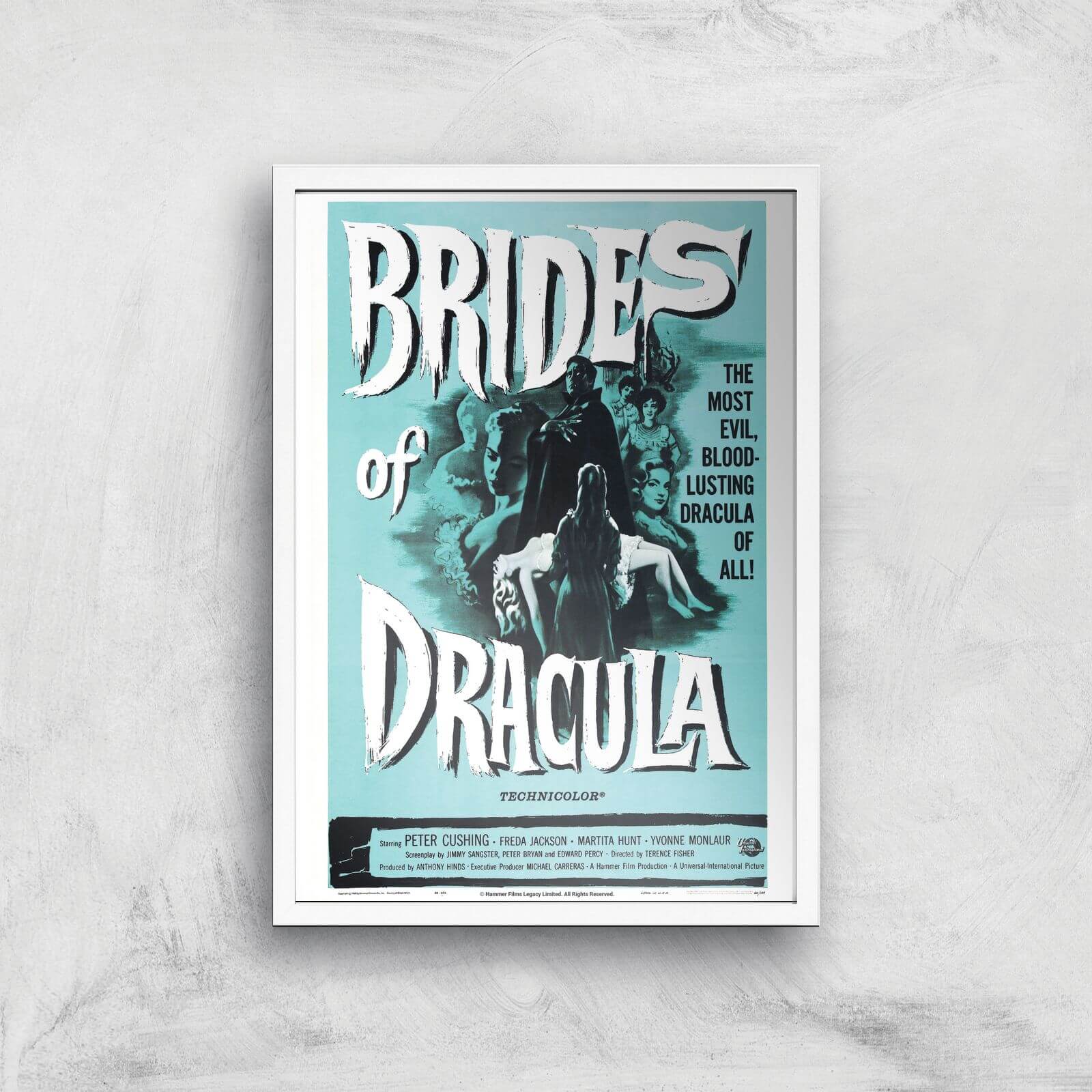 Brides Of Dracula Giclee Art Print - A3 - White Frame