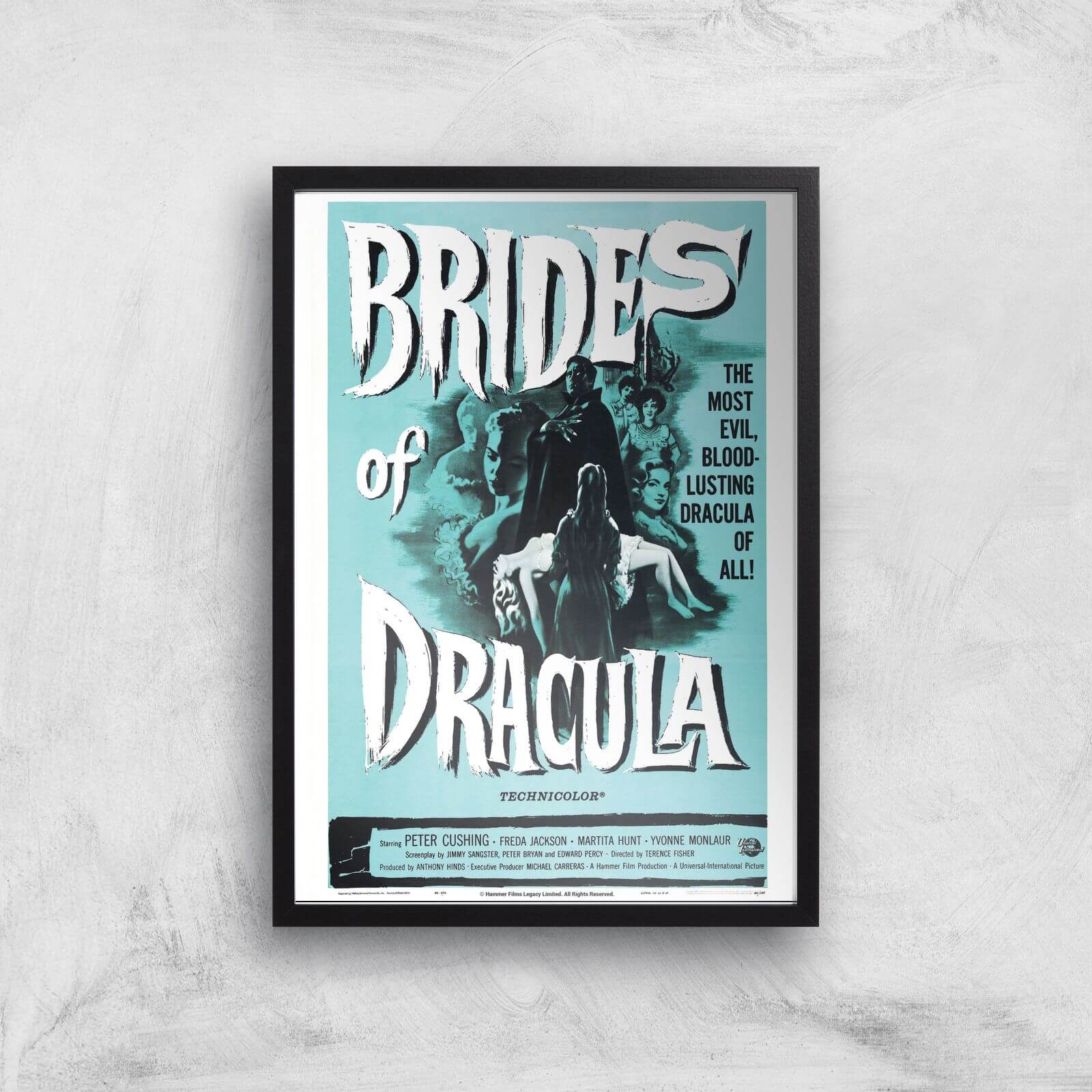 Brides Of Dracula Giclee Art Print - A3 - Black Frame