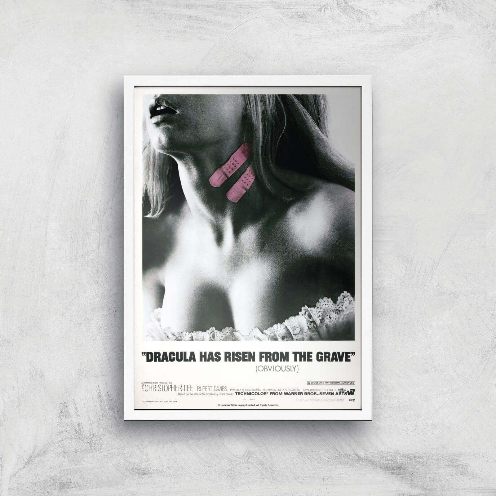 Dracula Has Risen From The Grave Giclee Art Print - A3 - White Frame