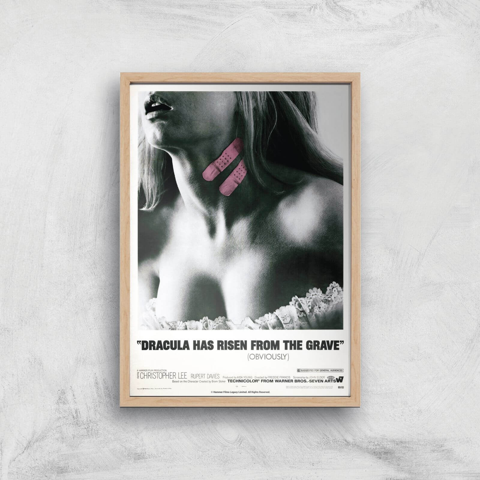 Dracula Has Risen From The Grave Giclee Art Print - A2 - Wooden Frame