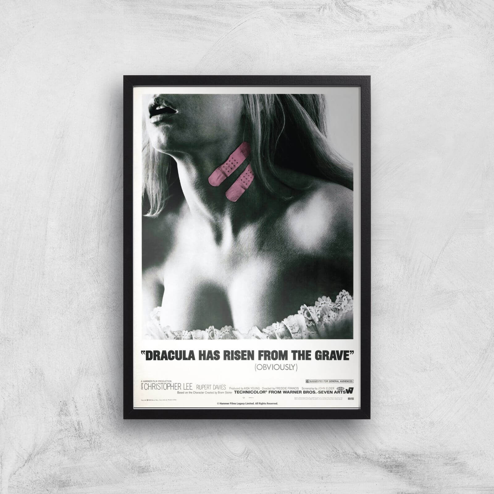 Dracula Has Risen From The Grave Giclee Art Print - A2 - Black Frame