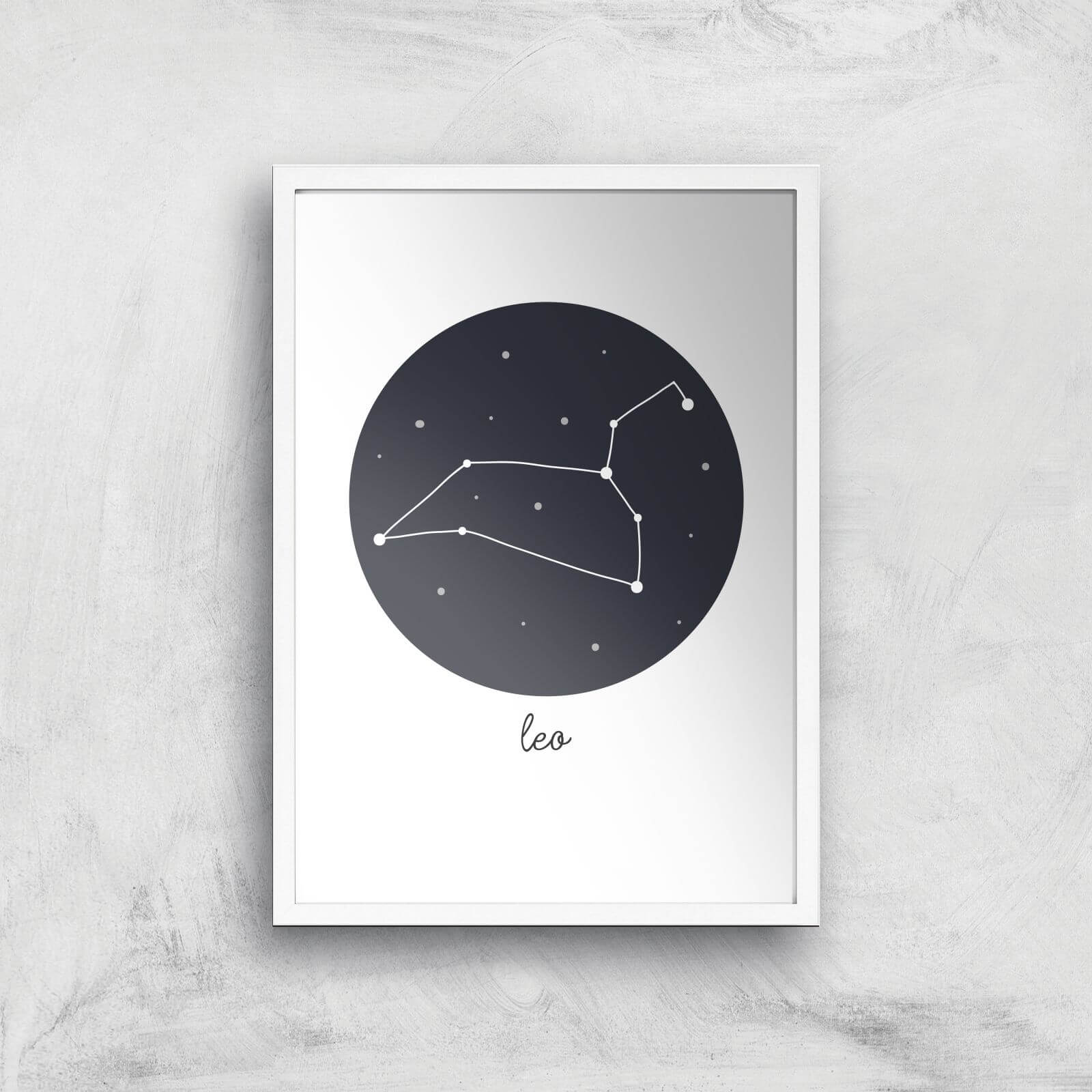 Leo Art Print - A3 - White Frame