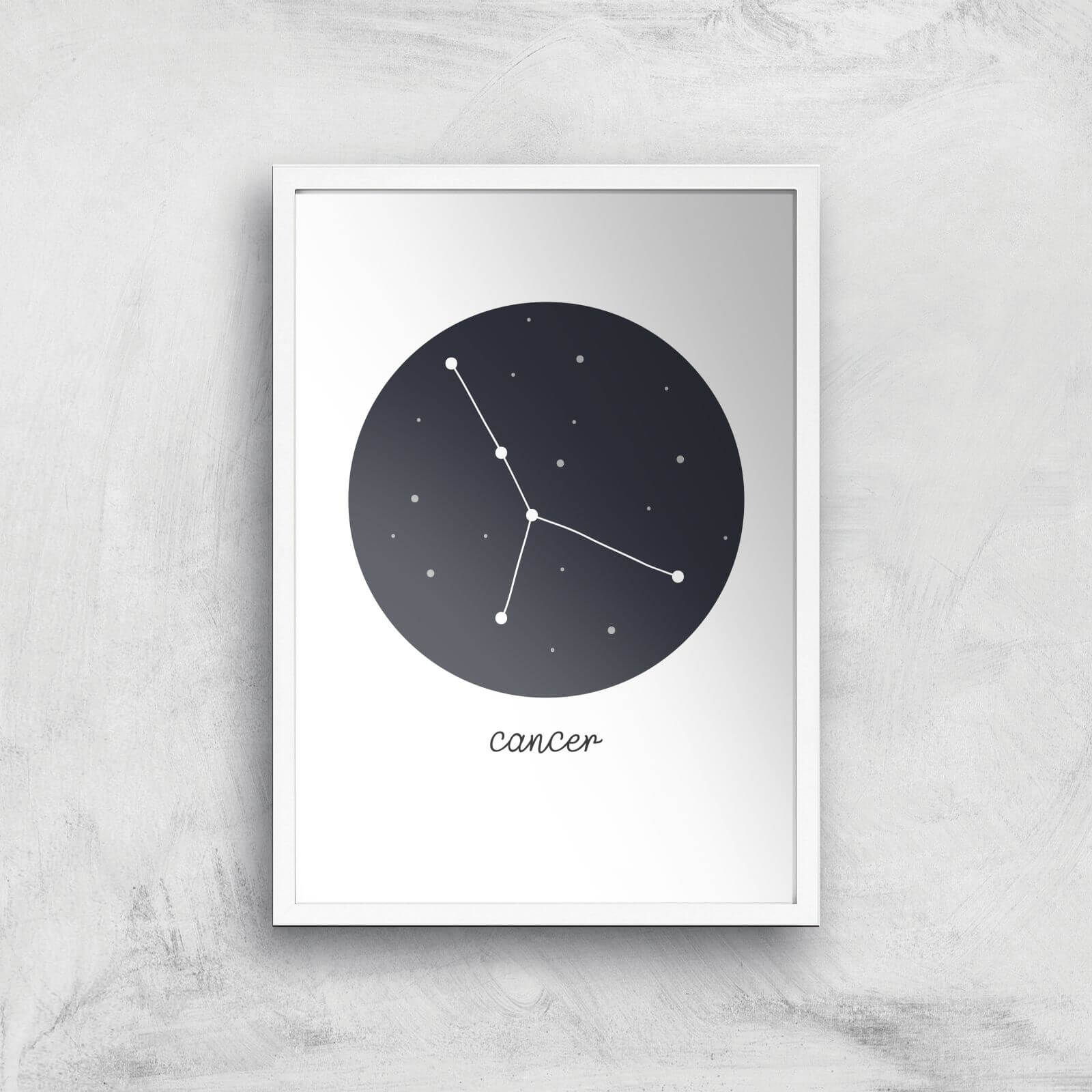 Cancer Art Print - A3 - White Frame
