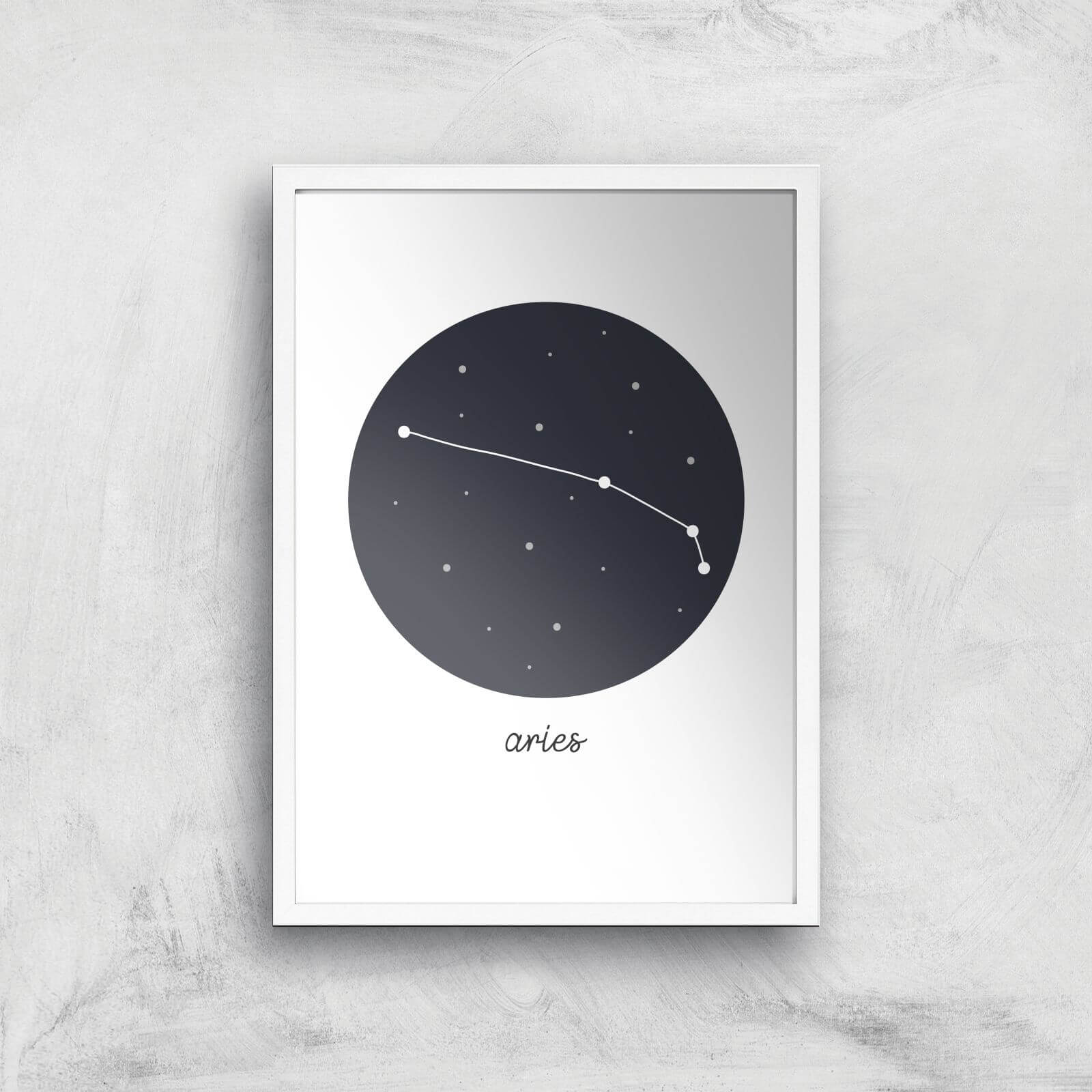 Aries Art Print - A3 - White Frame