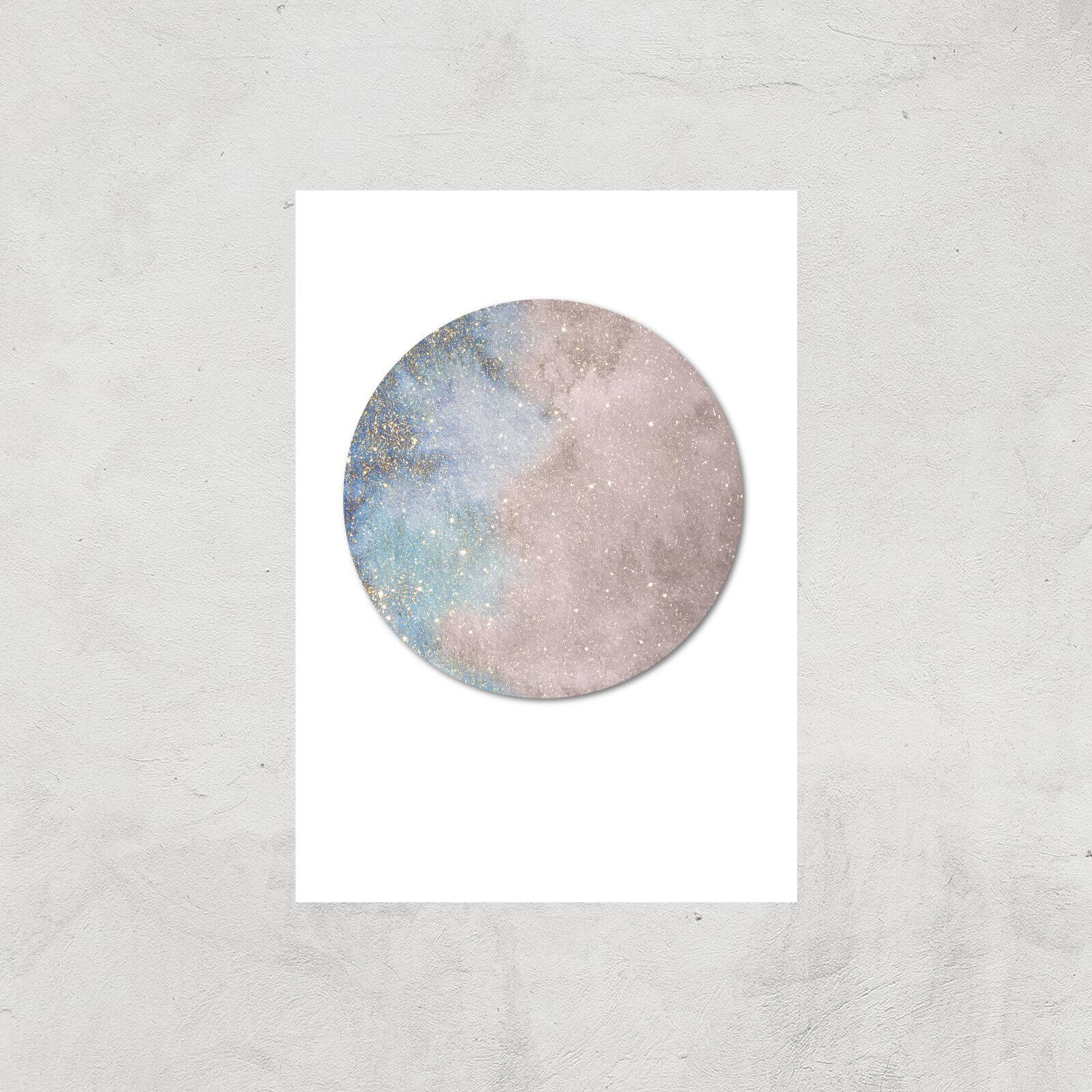 Colourful Moon Art Print - A2 - Print Only