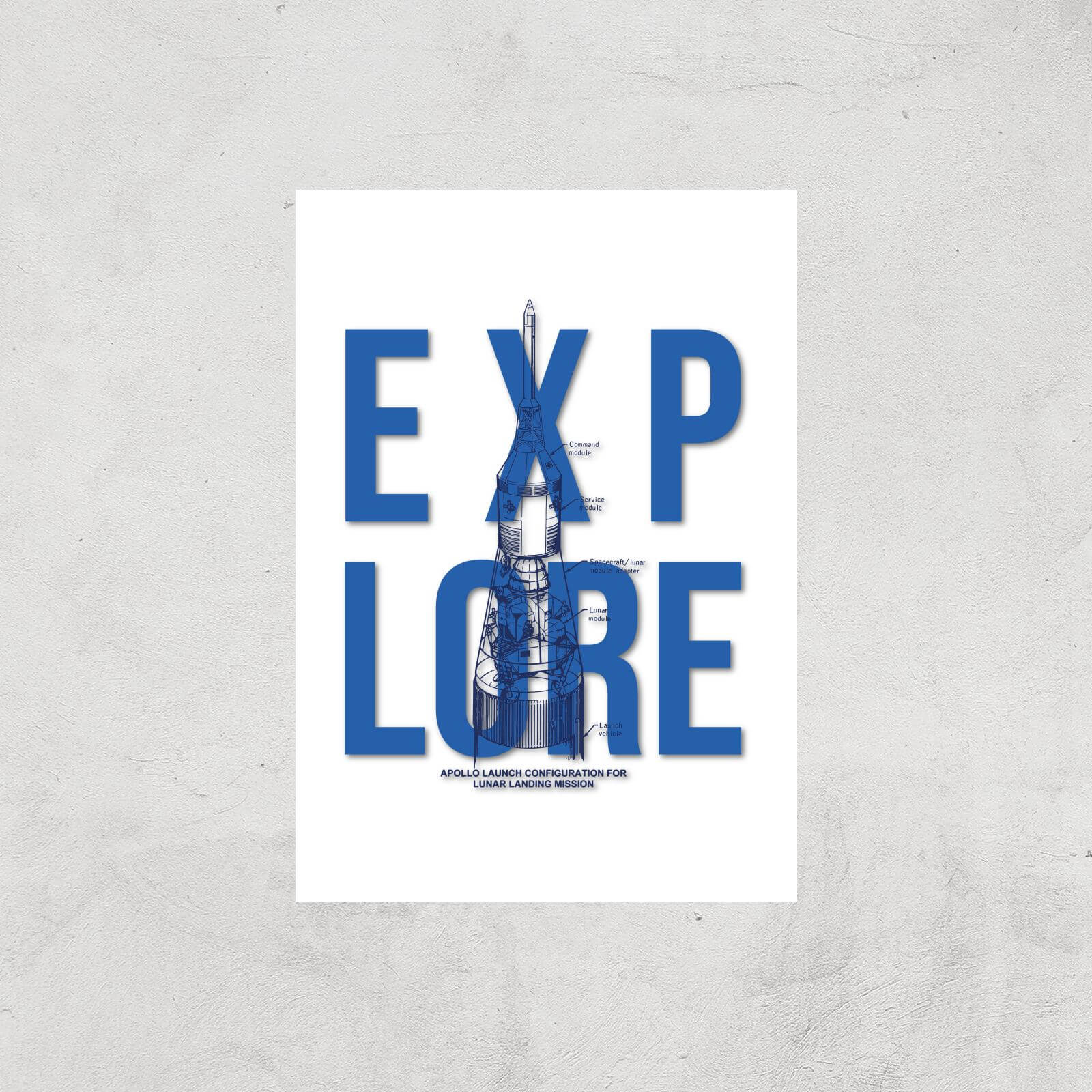 Explore Schematic Art Print - A2 - Print Only