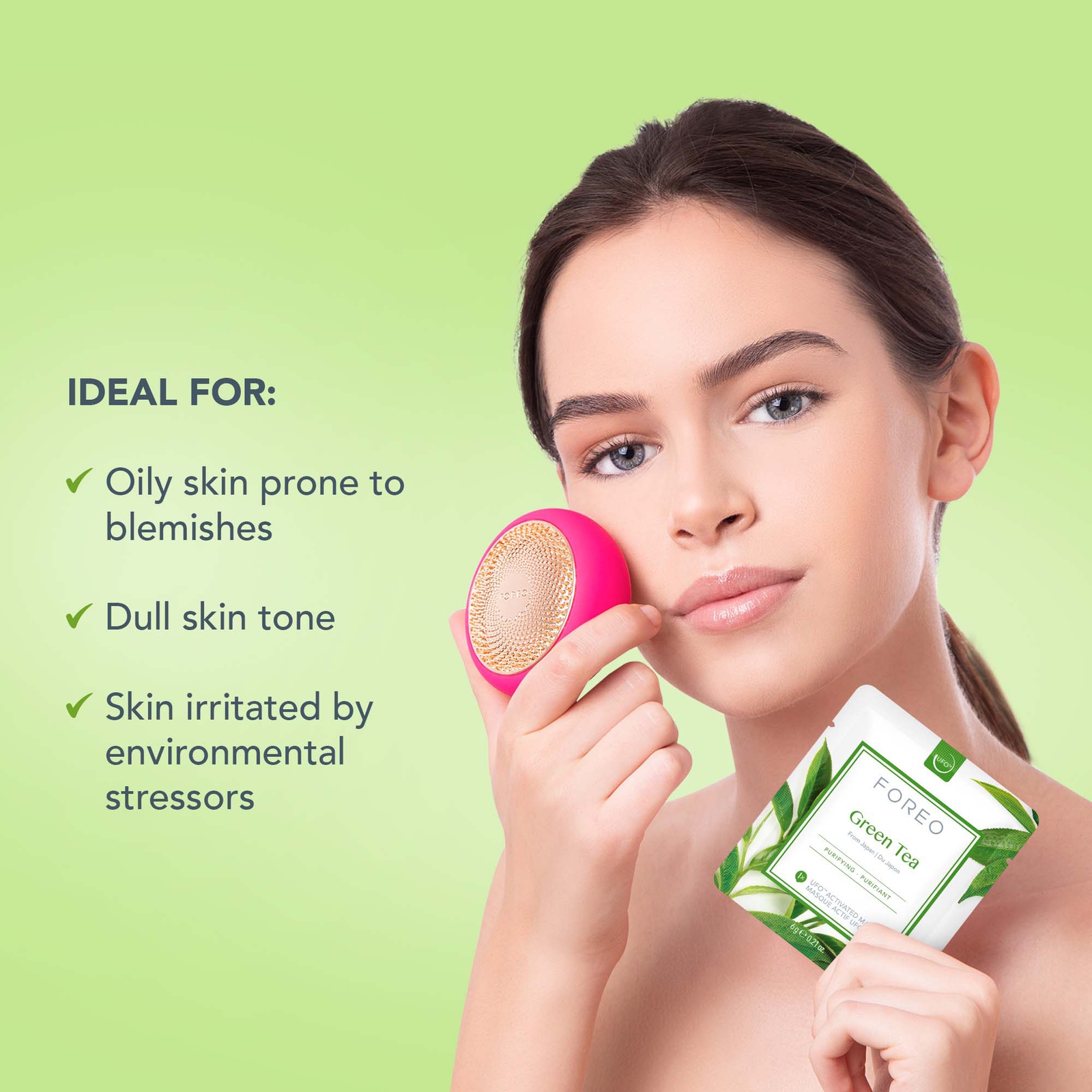Thumbnail - FOREO Green Tea UFO Reinigende Gesichtsmaske (6er-Packung)