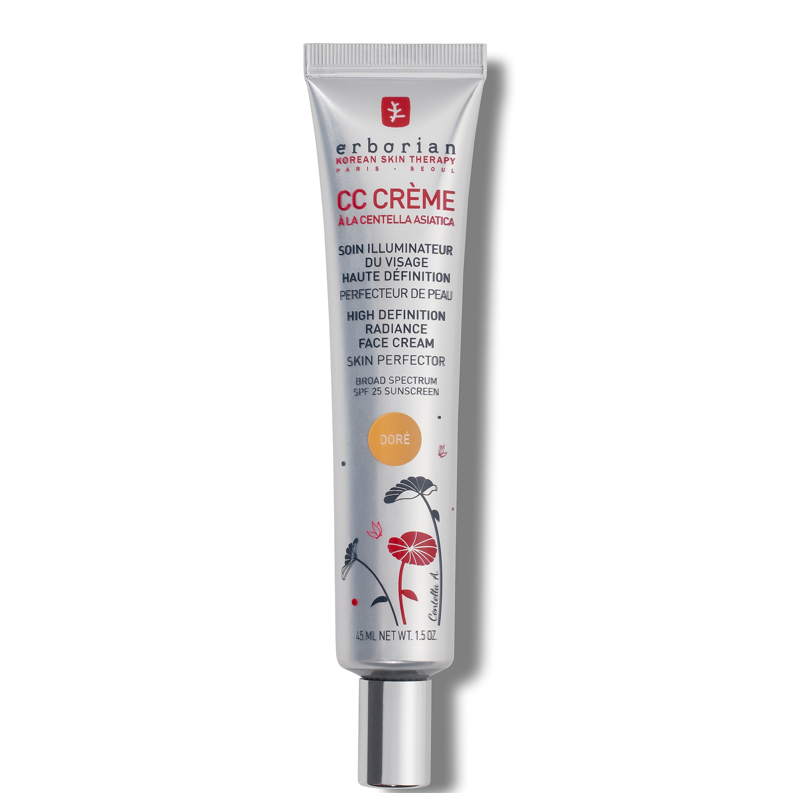 CC Cream 45ml - Base de maquillaje hidratante de cobertura media con FPS25 para todo tipo de piel (Varios tonos) - Dore