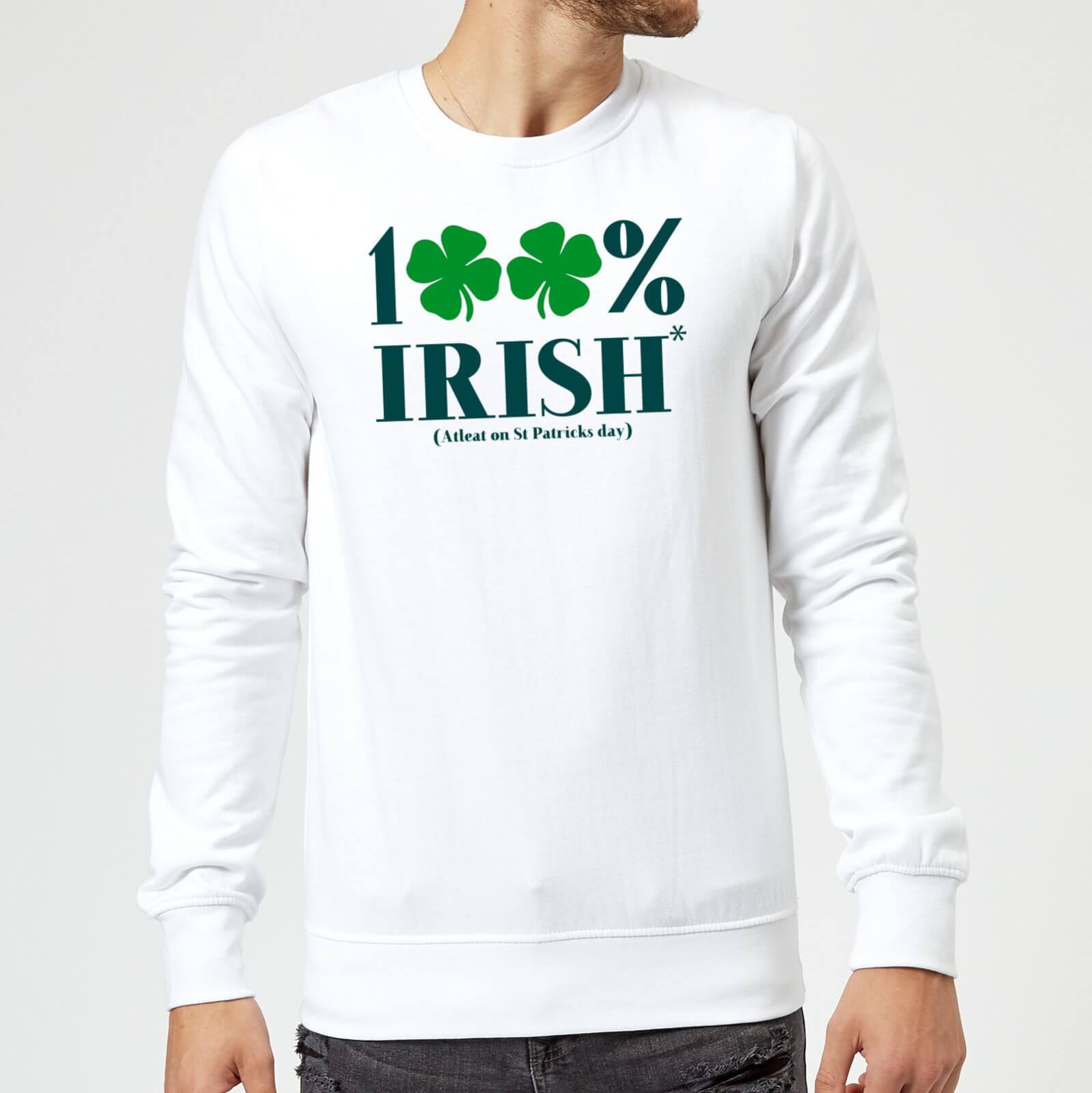 100% Irish* Sweatshirt - White - S - White
