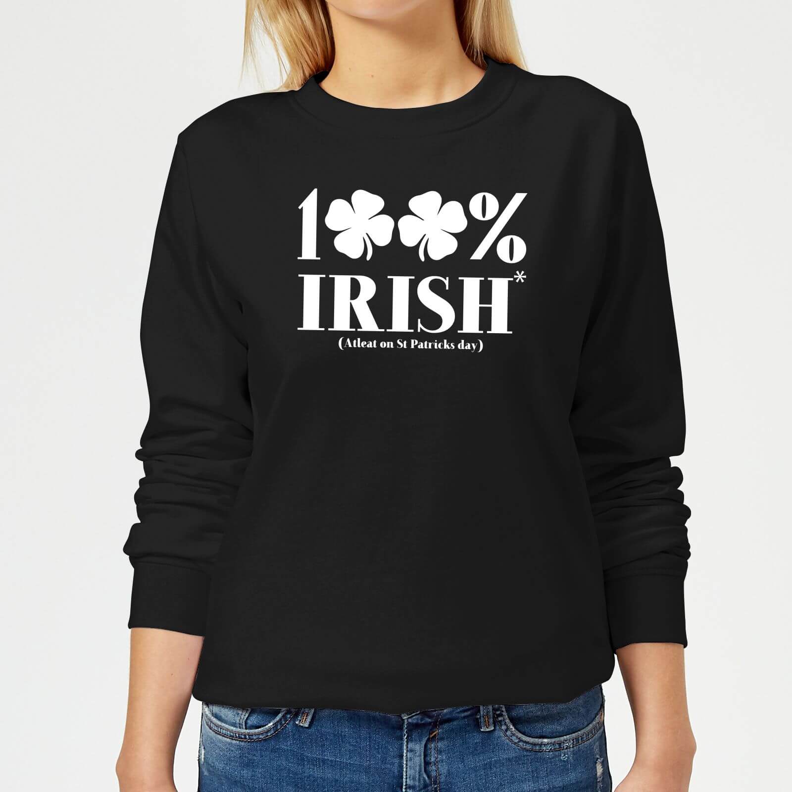 100% Irish* Women's Sweatshirt - Black - XS - Black