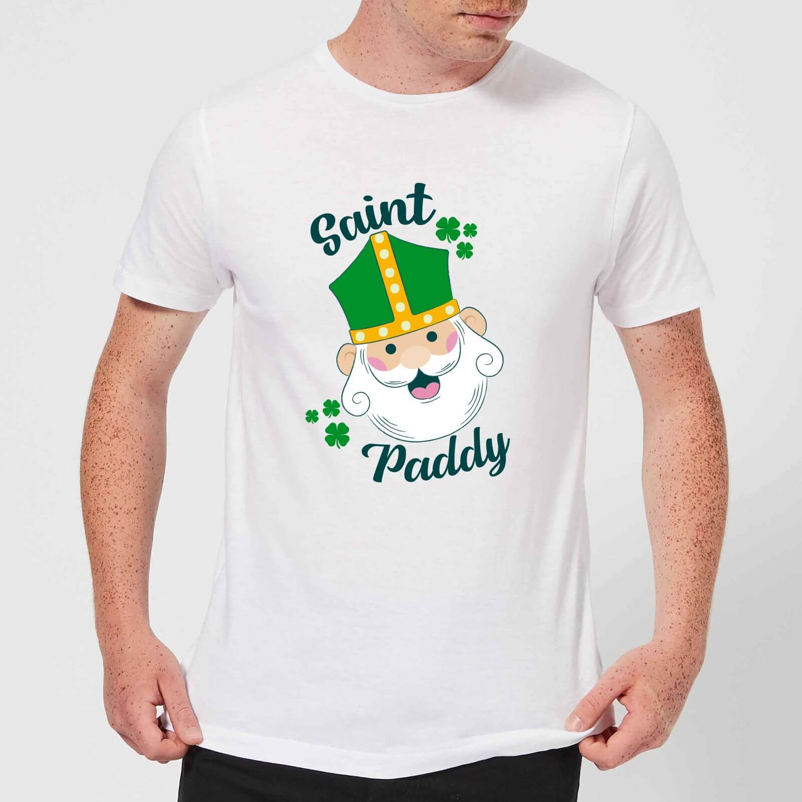 Saint Paddy Men's T-Shirt - White - XXL - White