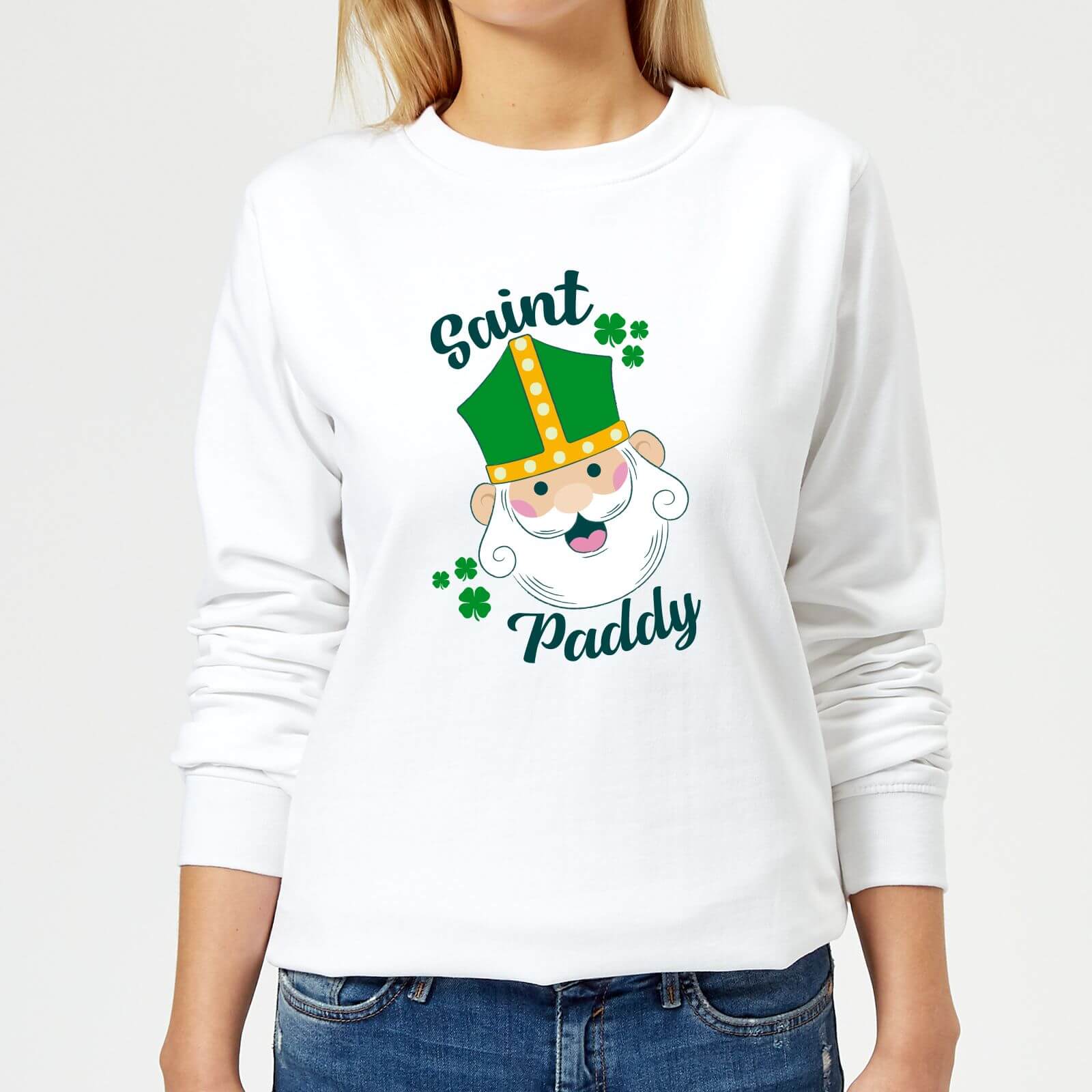 Saint Paddy Women's Sweatshirt - White - XS - White