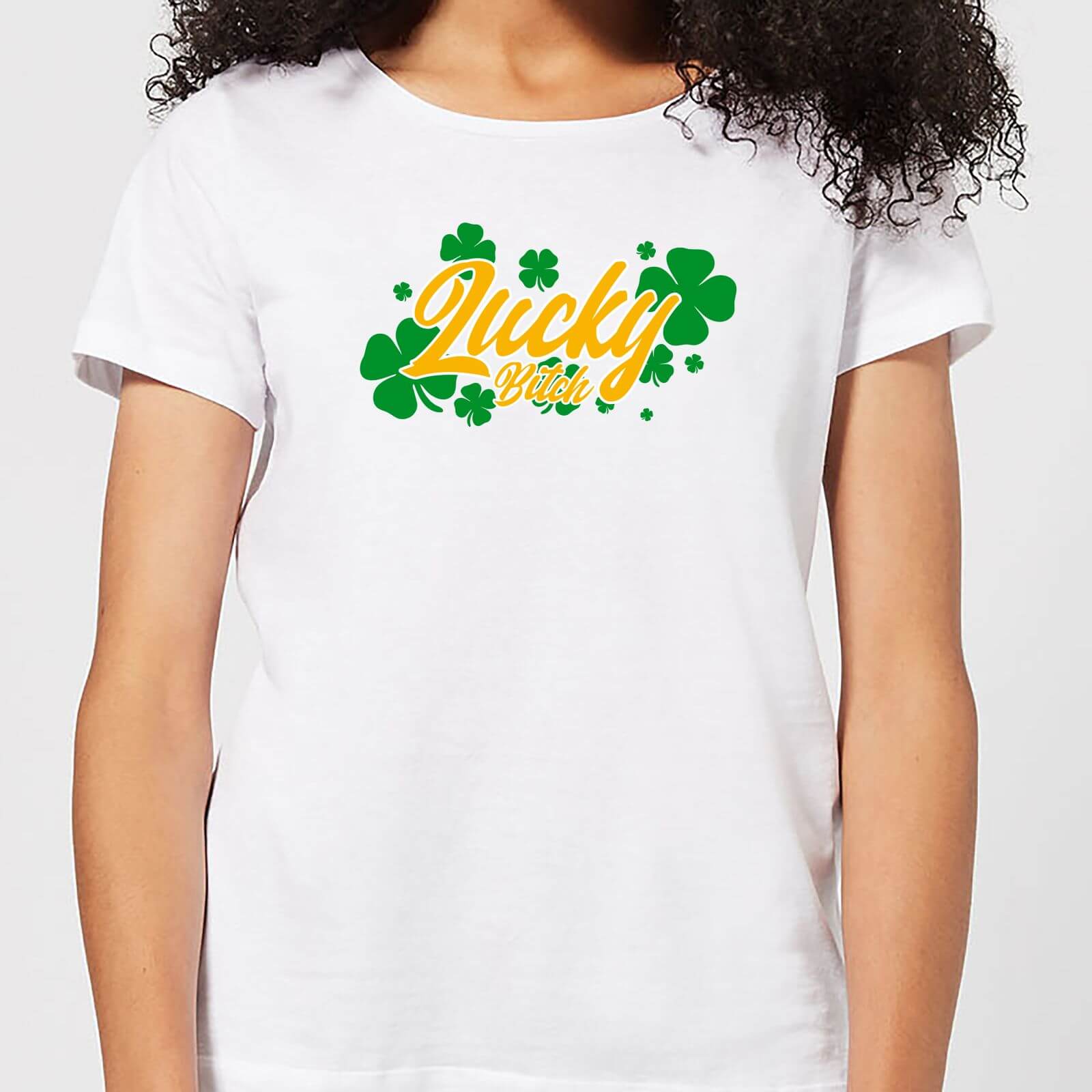 Lucky Bitch Women's T-Shirt - White - S - White