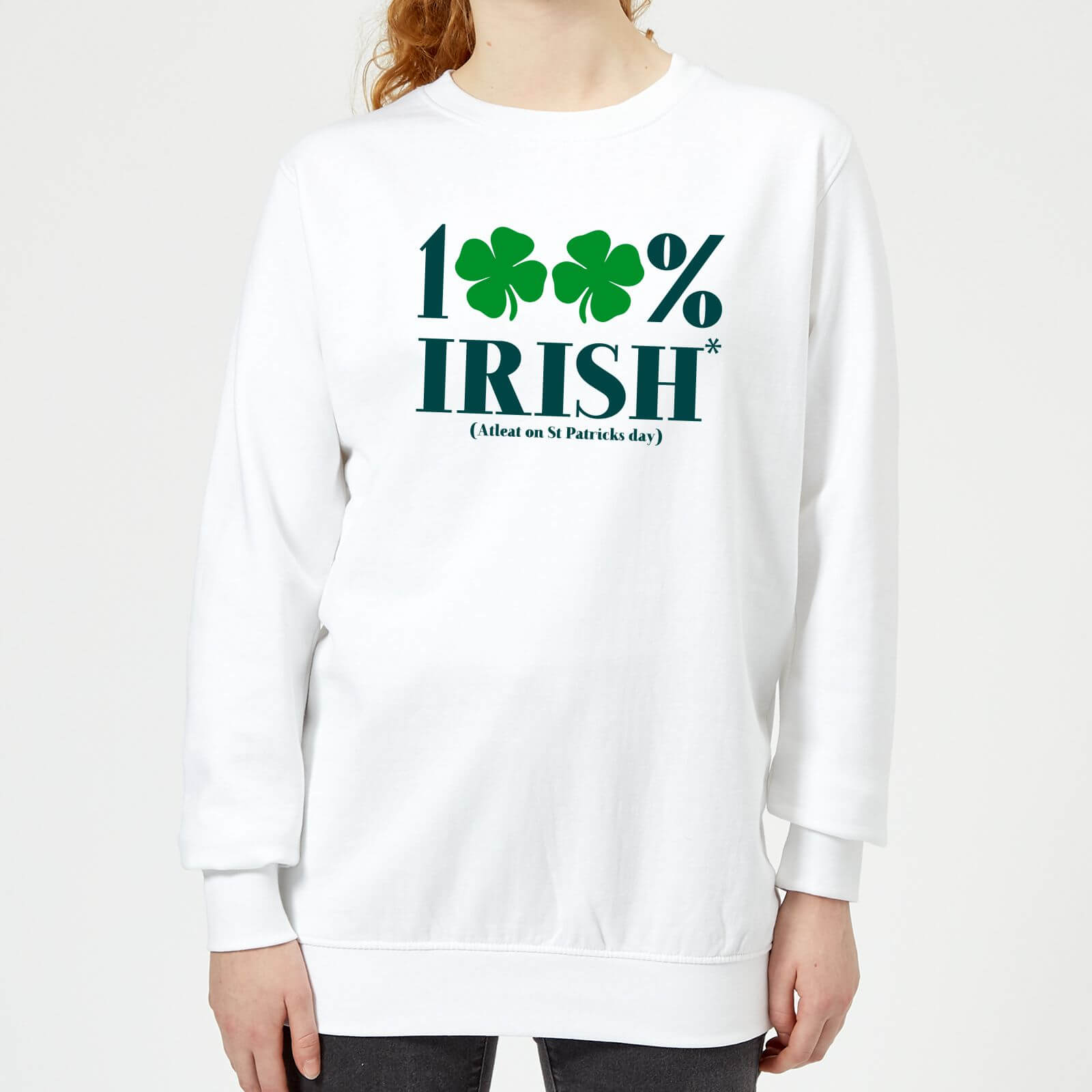 100% Irish* Women's Sweatshirt - White - XS - White