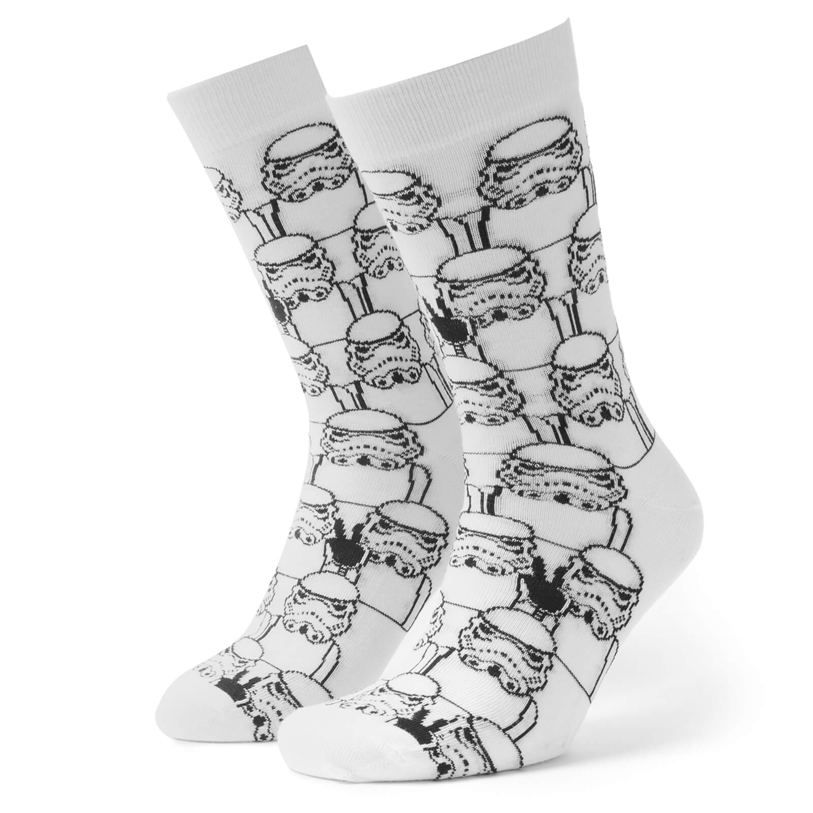 Men's Storm Trooper Repeat Socks - White - UK 4-7.5