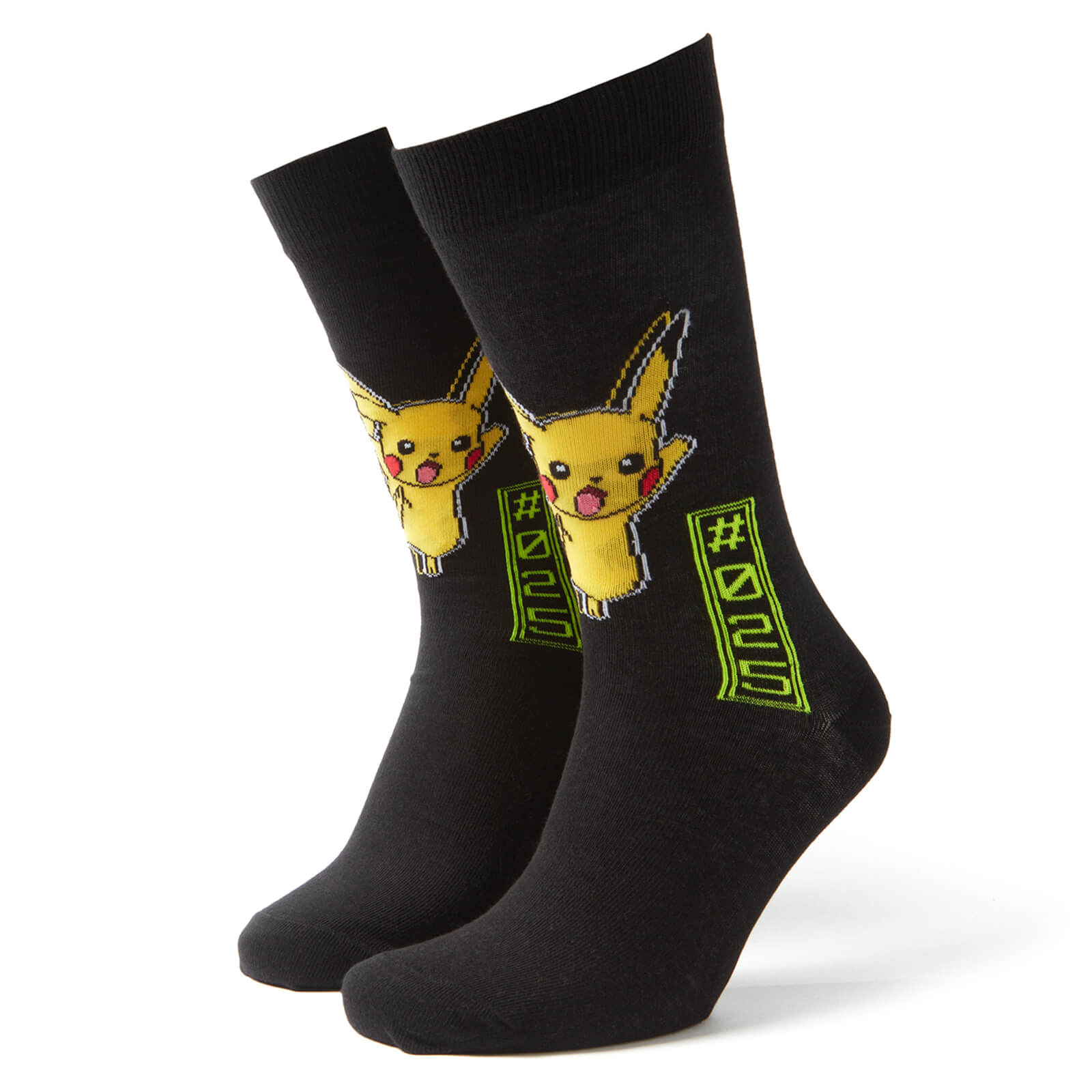 Men's Pokemon Pikachu Socks - Black - UK 4-7.5