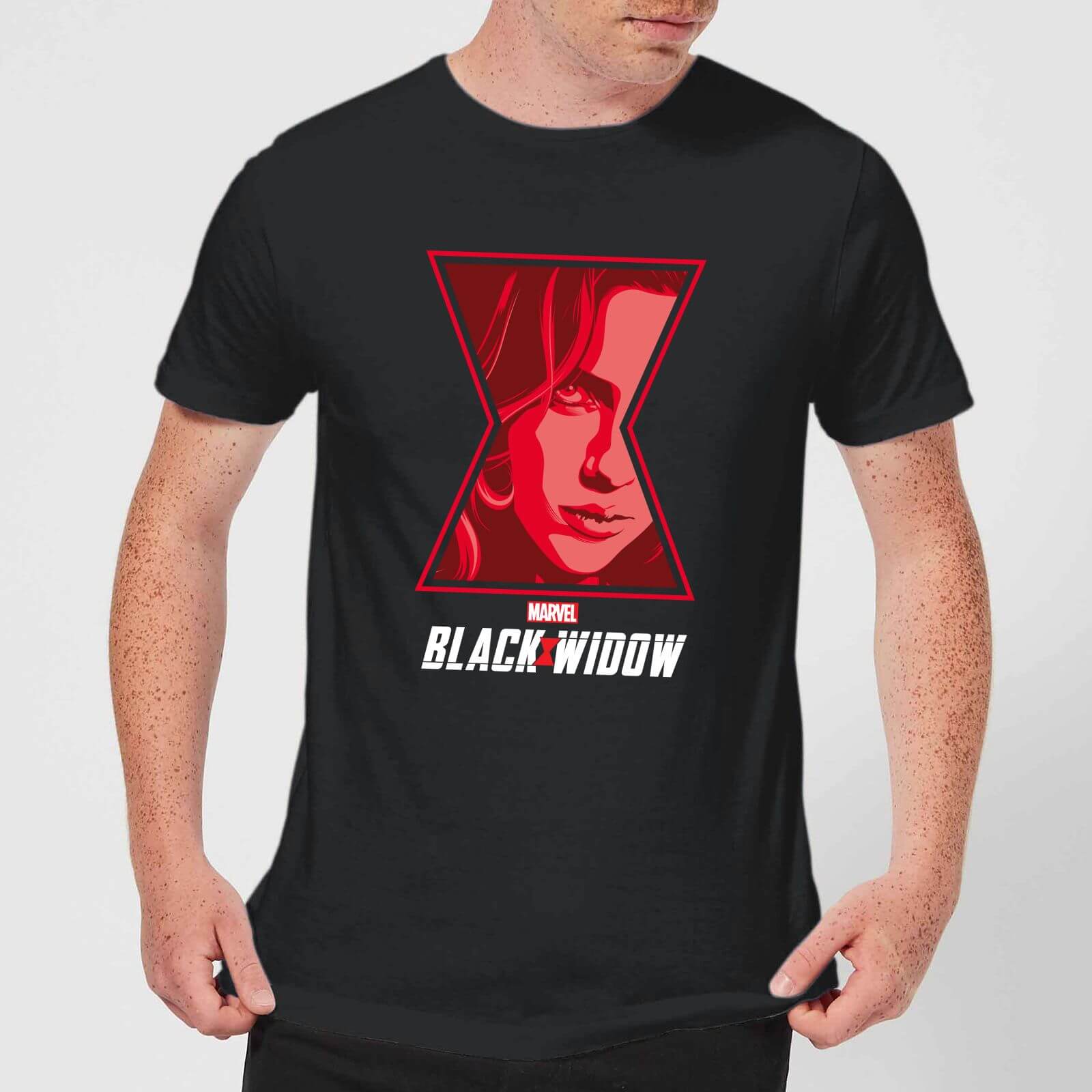 Black Widow Close Up Men's T-Shirt - Black - XS - Noir