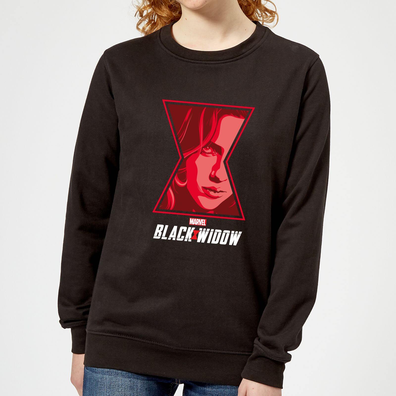 Black Widow Close Up Women's Sweatshirt - Black - XS