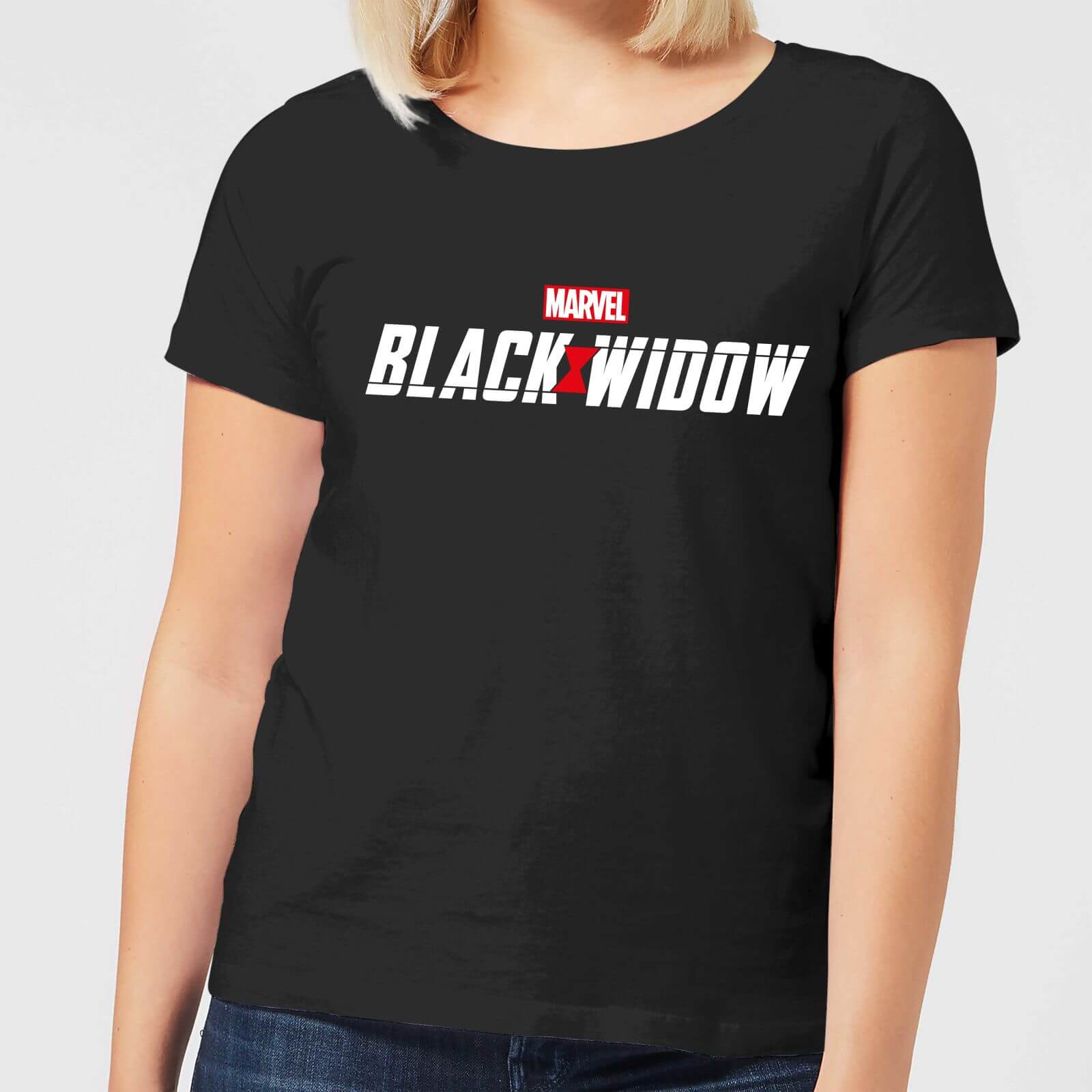 T-Shirt Black Widow Movie Logo - Nero - Donna - S - Nero