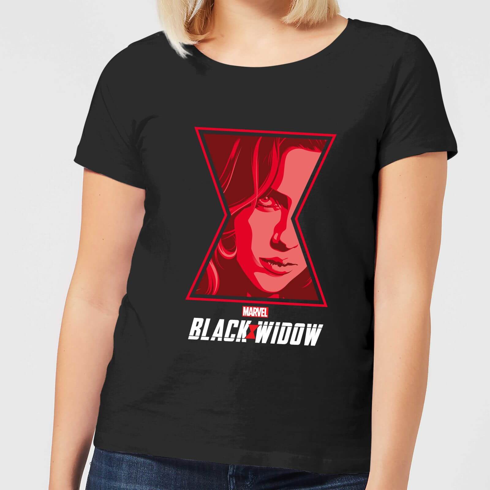 T-Shirt Black Widow Close Up - Nero - Donna - S - Nero