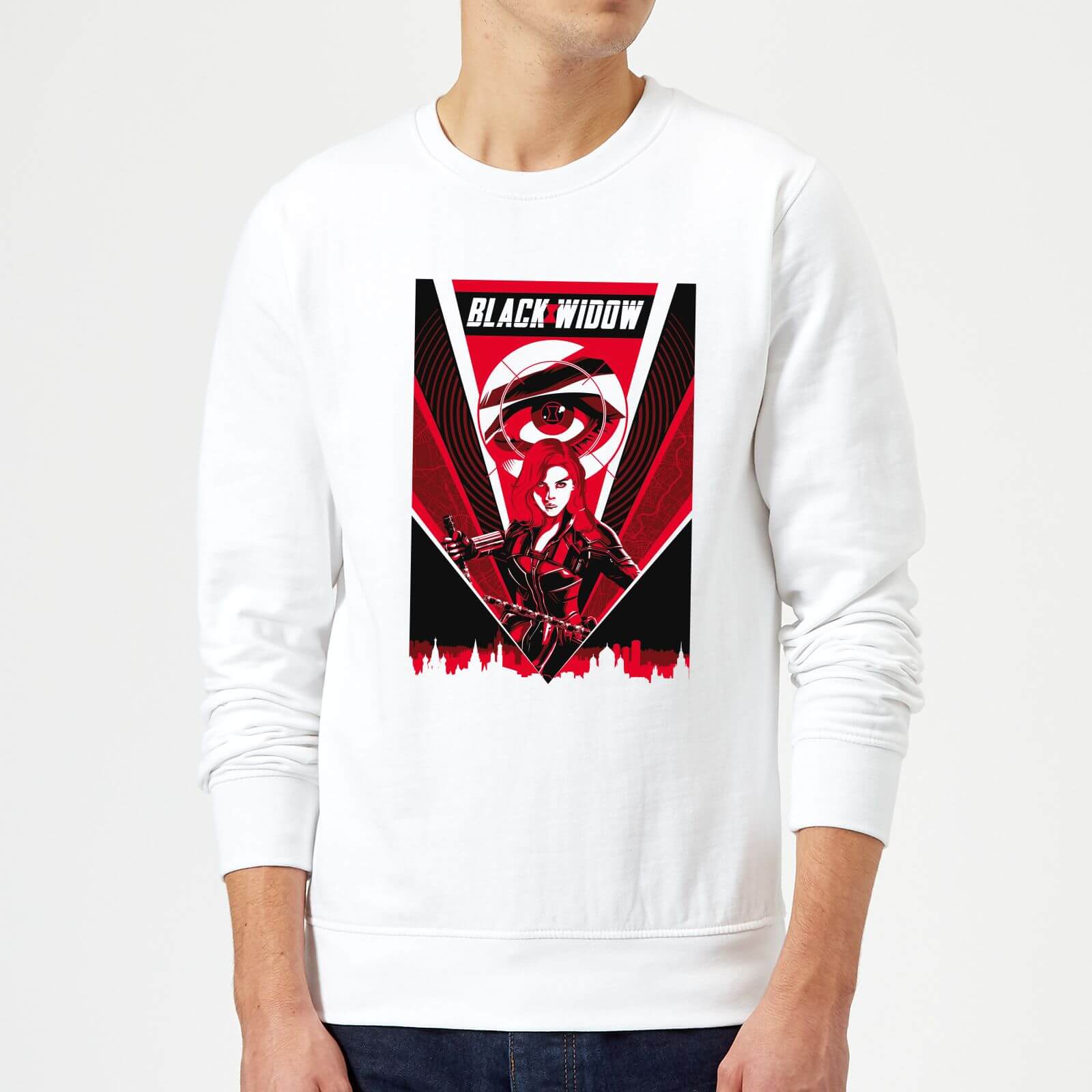 

Black Widow Red Lightning Sweatshirt - White - XXL - Blanc